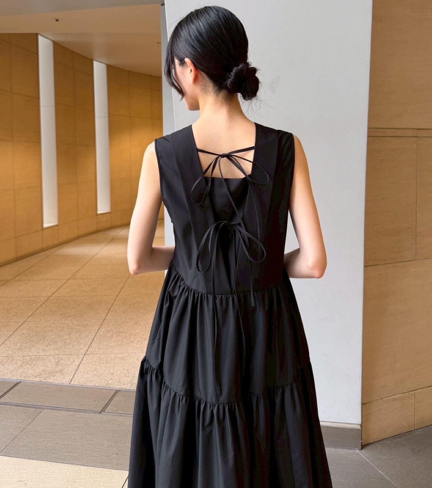 ル シェル ブルー - LE CIEL BLEU | Sleeveless Dress w/Bow | RESTIR