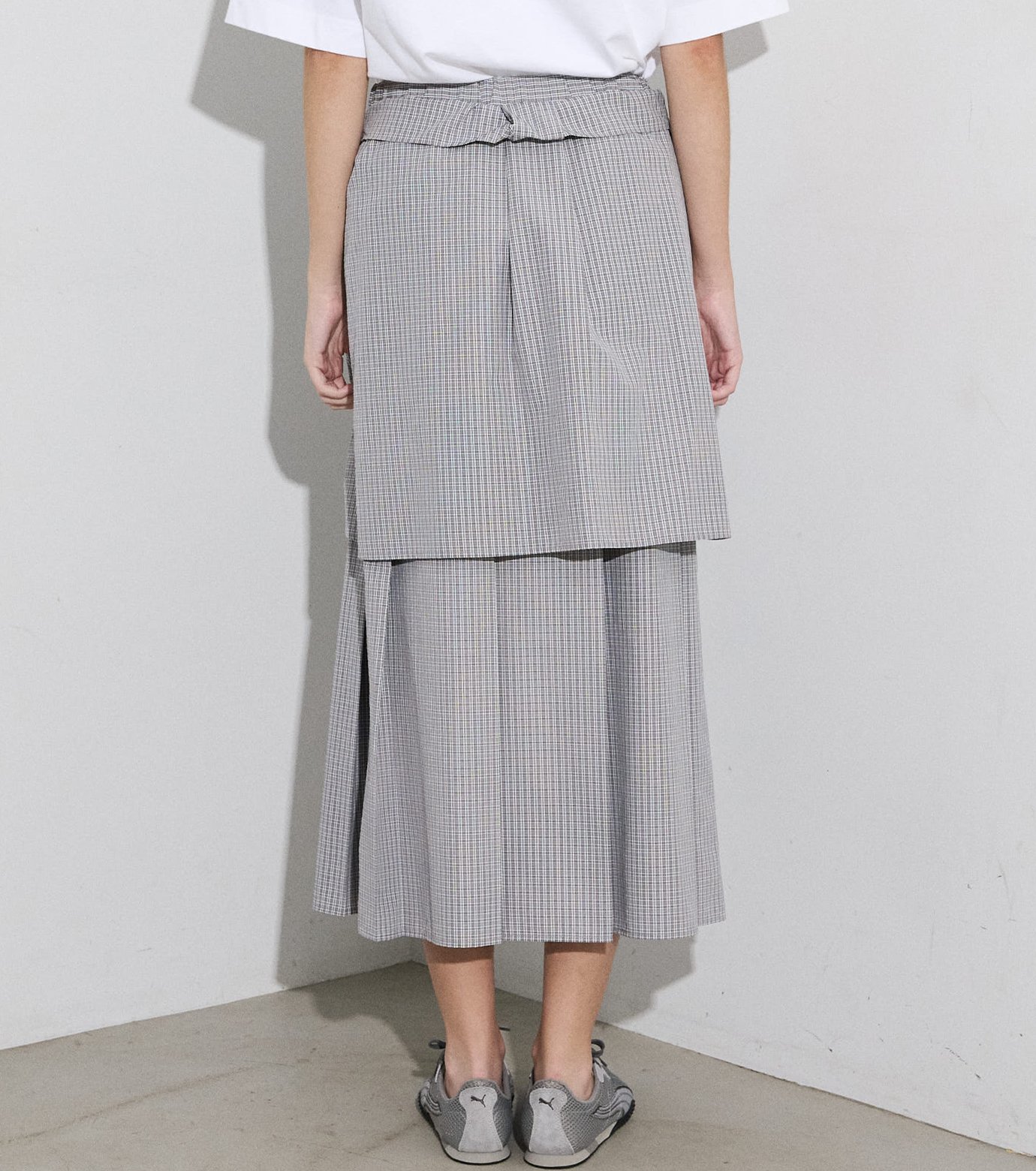 ル シェル ブルー - LE CIEL BLEU | Checked Layered-Look | RESTIR