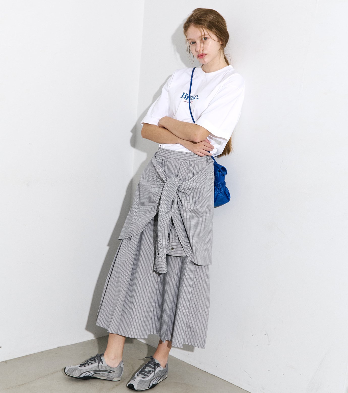 ル シェル ブルー - LE CIEL BLEU | Checked Layered-Look | RESTIR