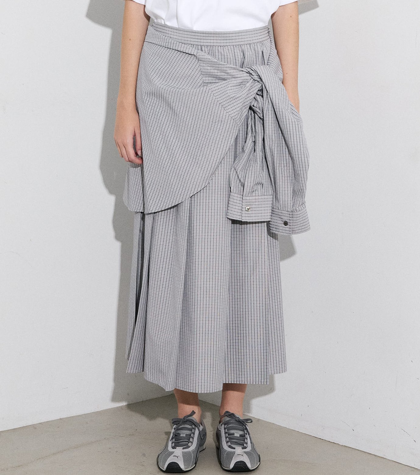 ル シェル ブルー - LE CIEL BLEU | Checked Layered-Look | RESTIR
