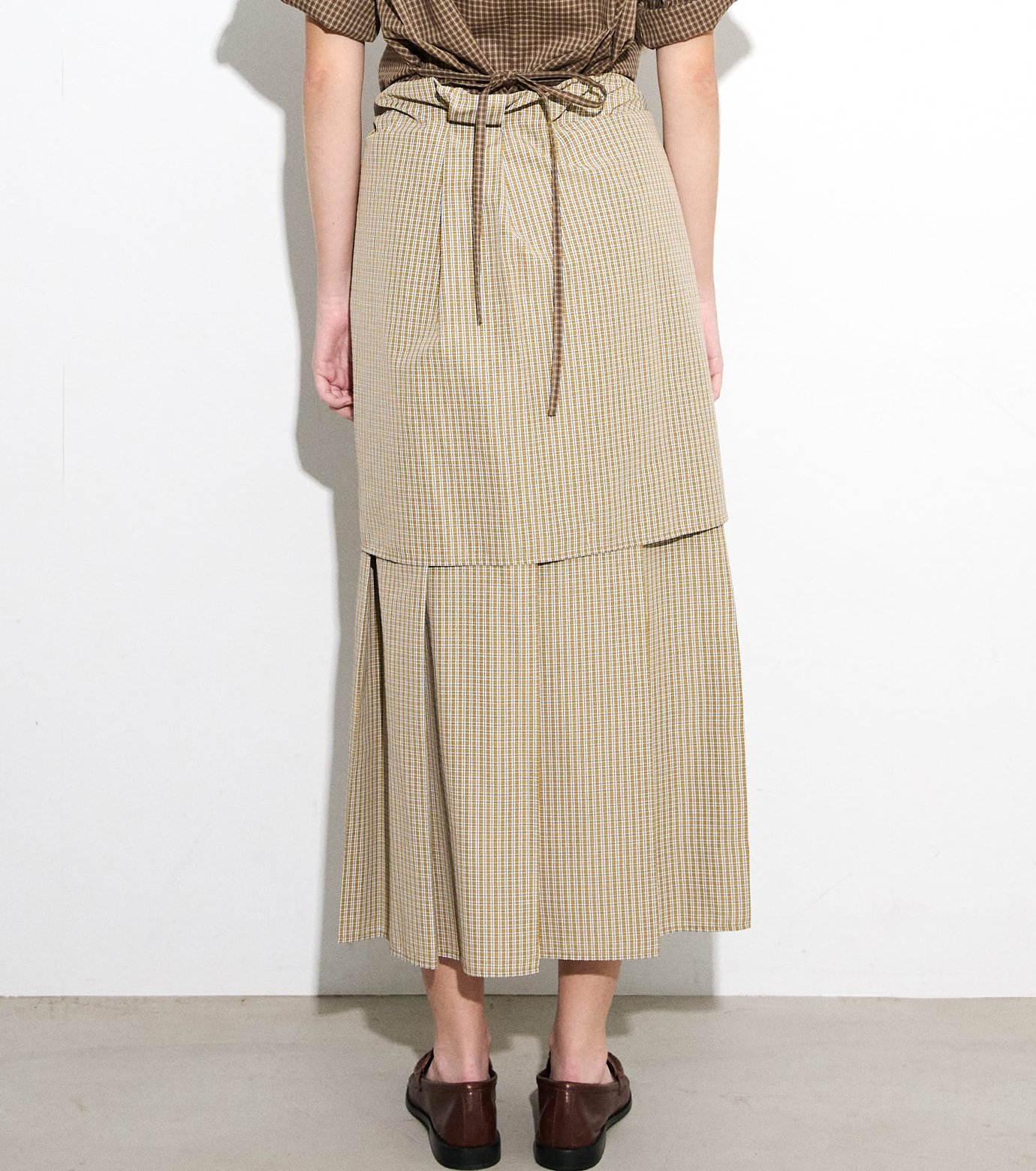 ル シェル ブルー - LE CIEL BLEU | Checked Layered-Look | RESTIR