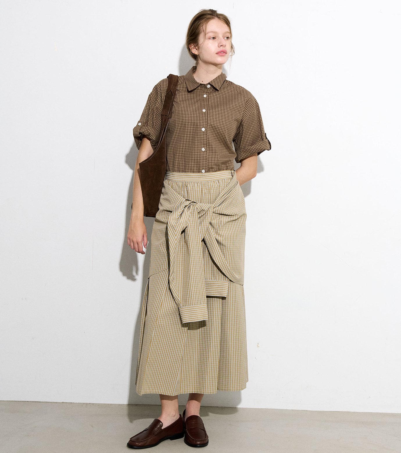 Ciel☆シェル様 リクエスト 2点 まとめ商品 ル シェル ブルー - LE CIEL BLEU | Checked Layered-Look | RESTIR