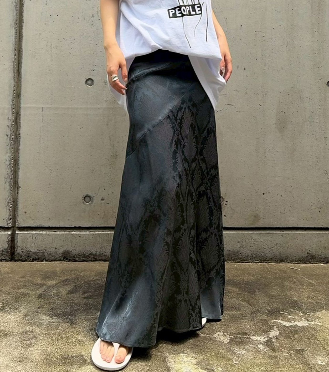 ル シェル ブルー - LE CIEL BLEU | Fluid Satin Maxi | RESTIR リステア