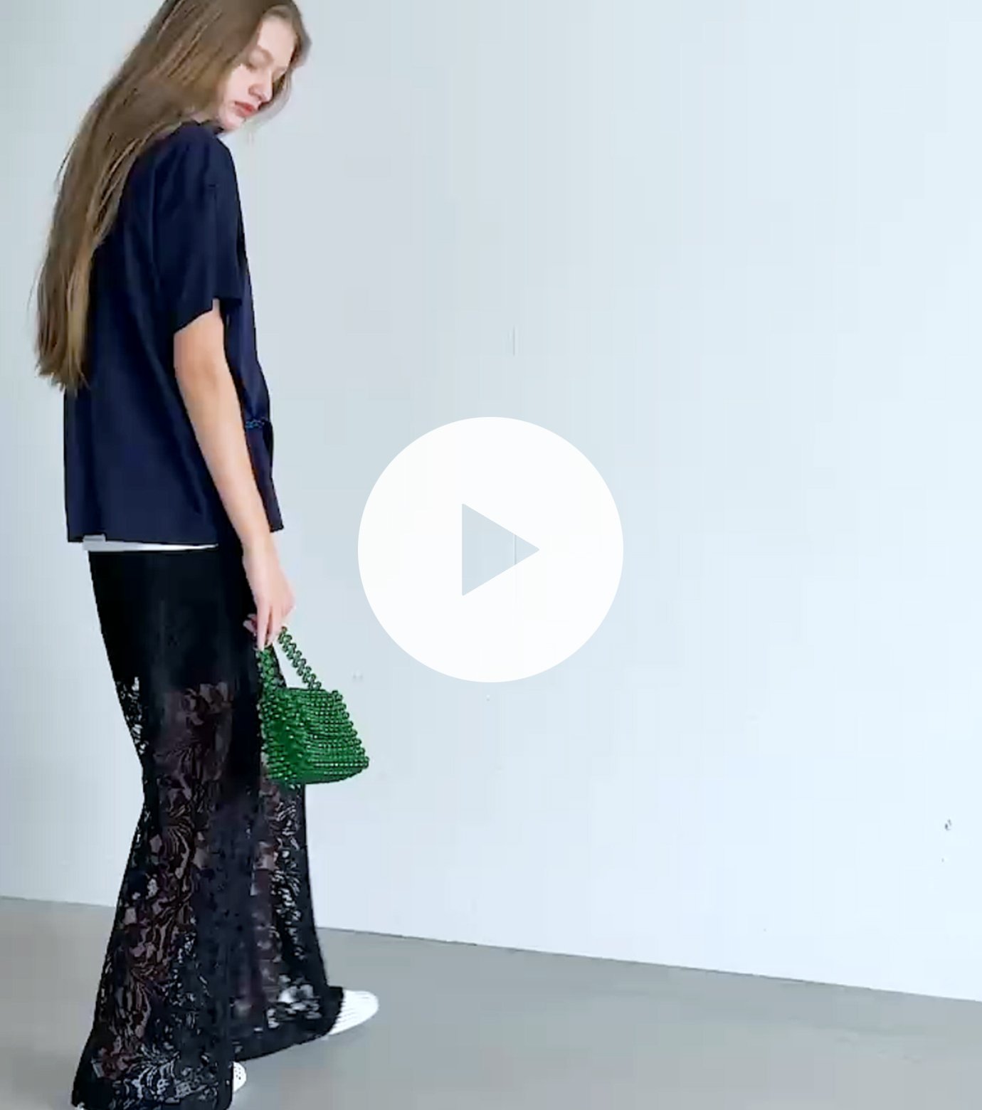 ル シェル ブルー - LE CIEL BLEU | Sheer Floral Lace | RESTIR リステア