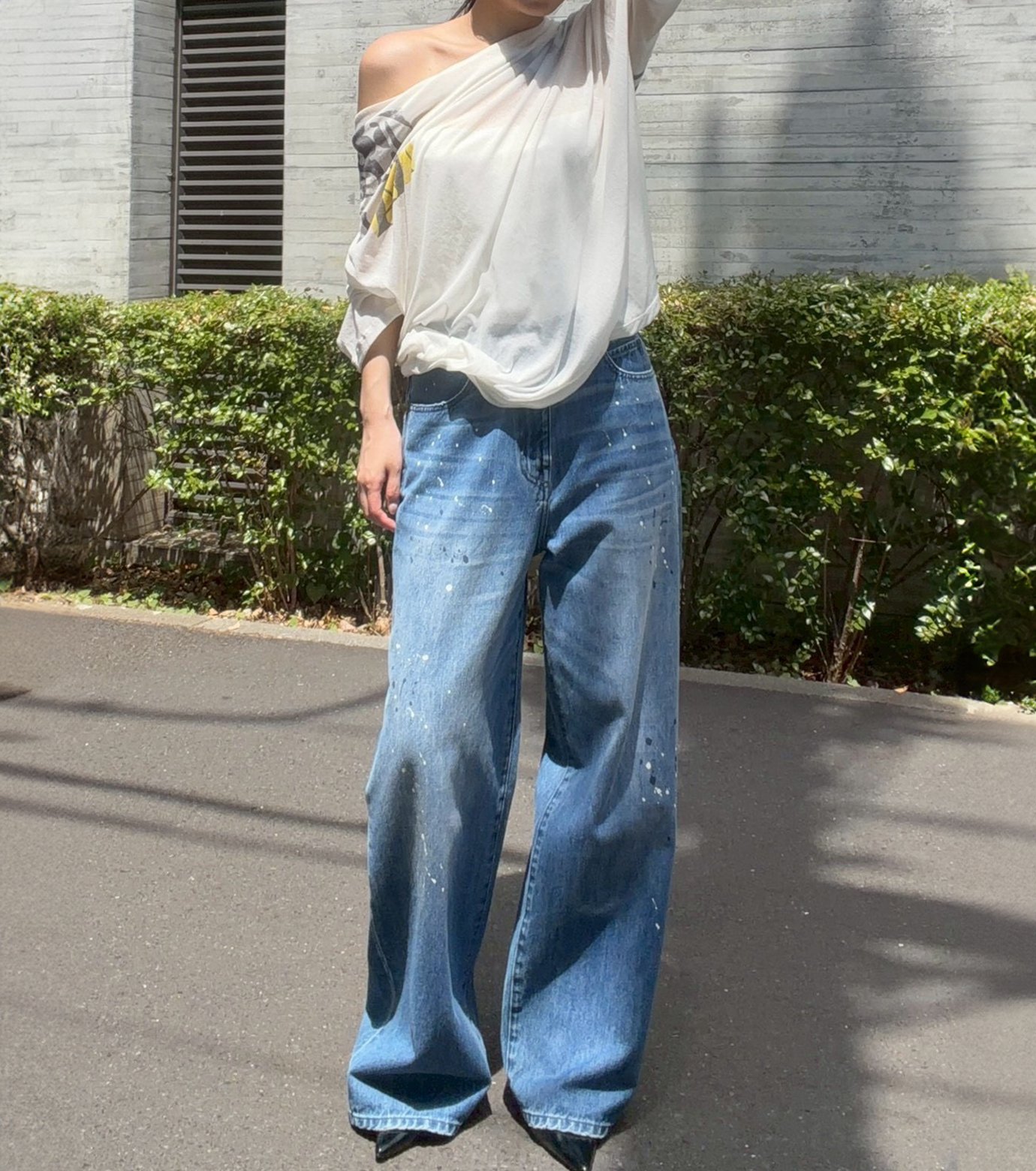 値下げ相談可LE CIEL BLEU ル シェル ブルー - LE CIEL BLEU | x Basicks Jeans-Blue-34の通販