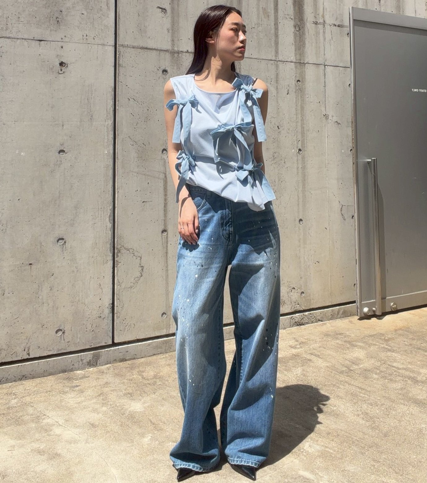 ル シェル ブルー - LE CIEL BLEU | x Basicks Jeans-Blue-36の通販