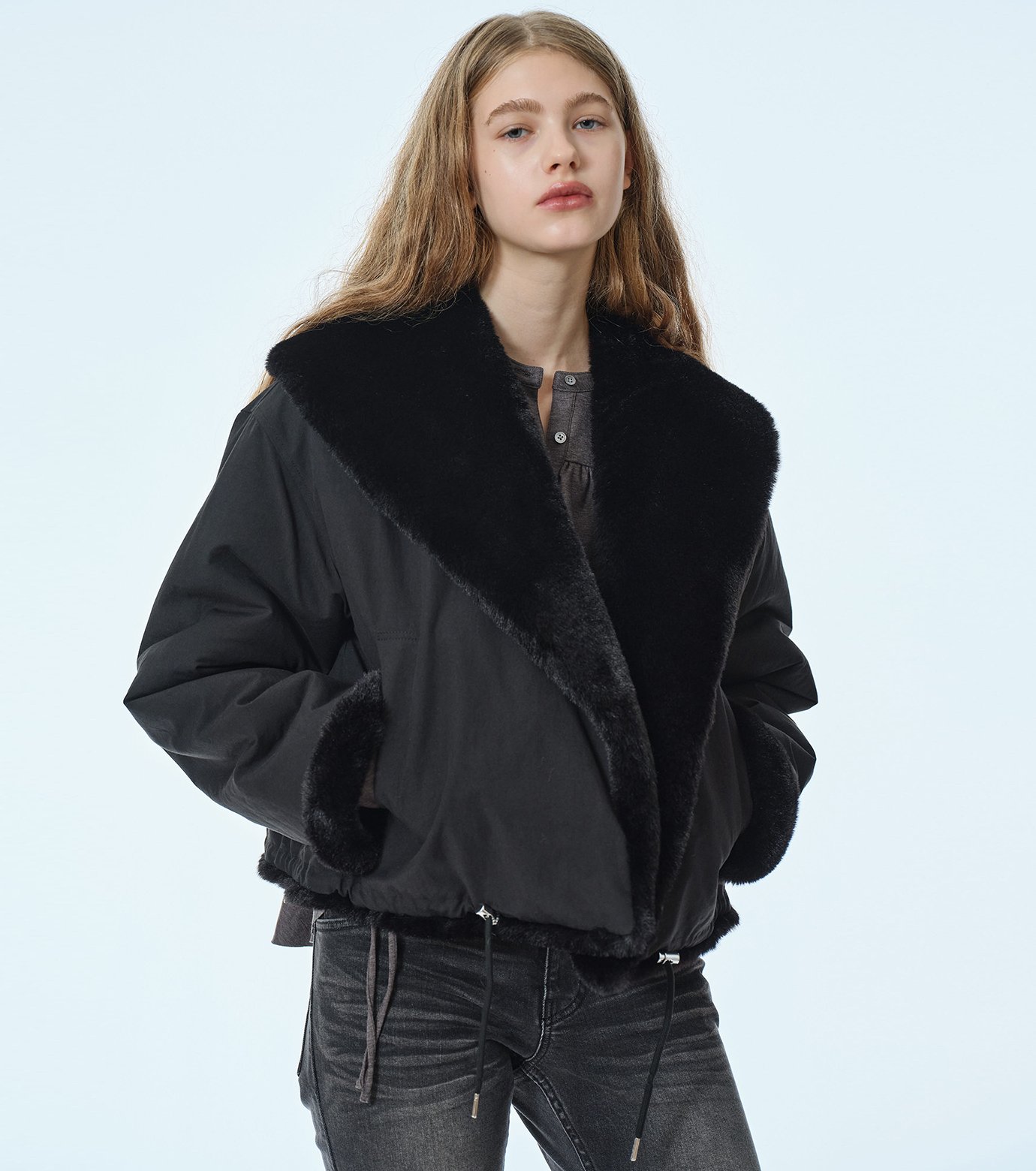ル シェル ブルー - LE CIEL BLEU | Reversible Faux Fur | RESTIR