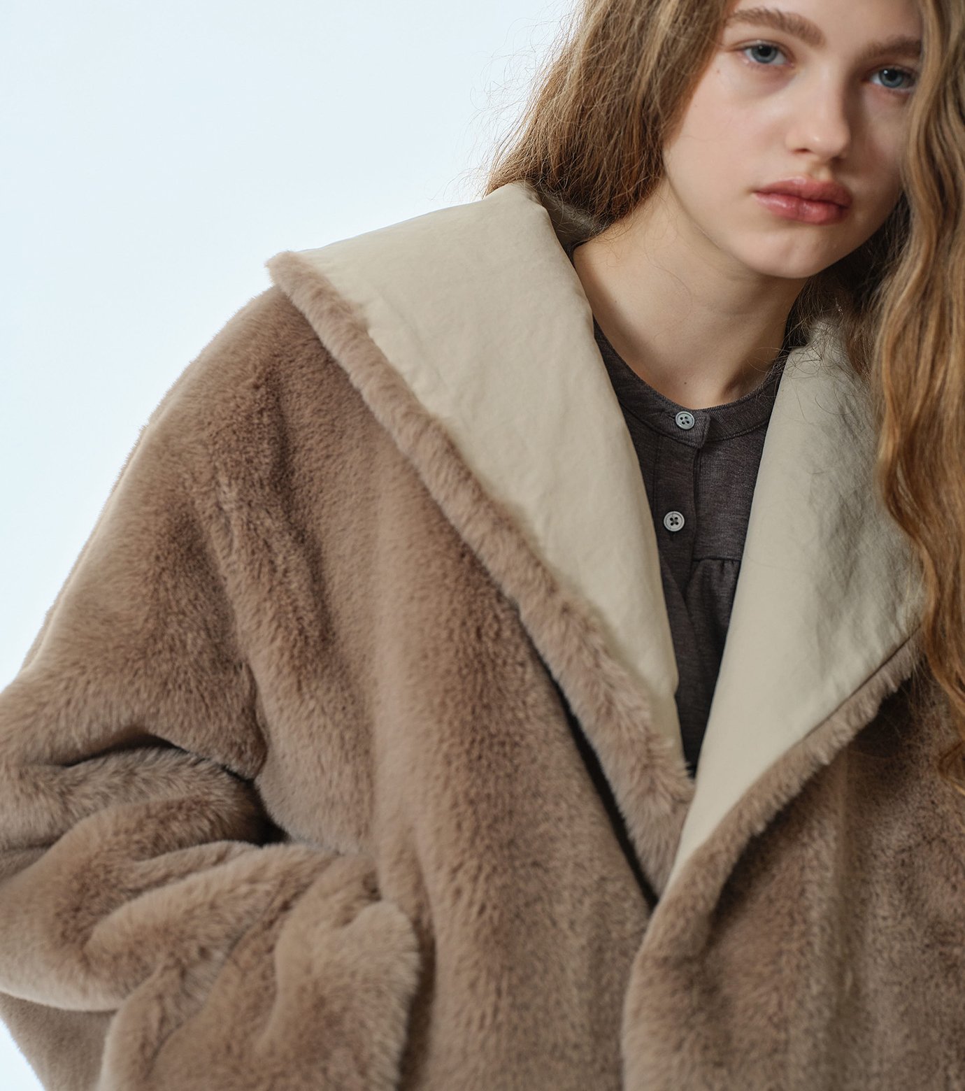 ル シェル ブルー - LE CIEL BLEU | Reversible Faux Fur | RESTIR