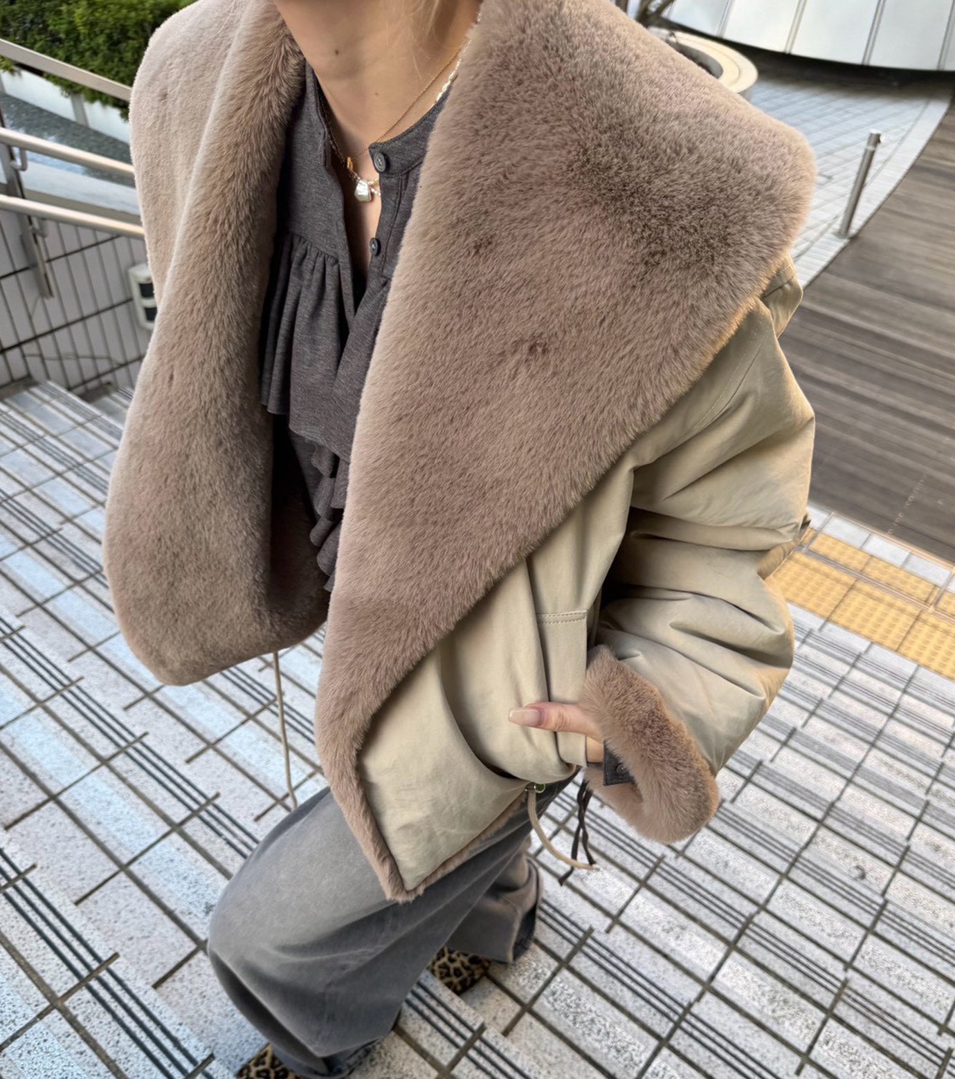 ル シェル ブルー - LE CIEL BLEU | Reversible Faux Fur | RESTIR