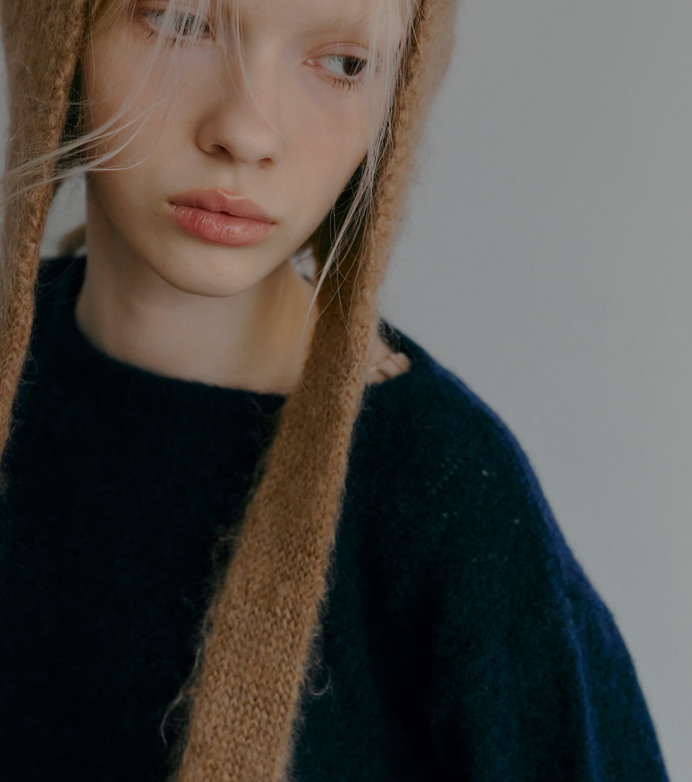 ル シェル ブルー - LE CIEL BLEU | Lace Knit A-line | RESTIR リステア