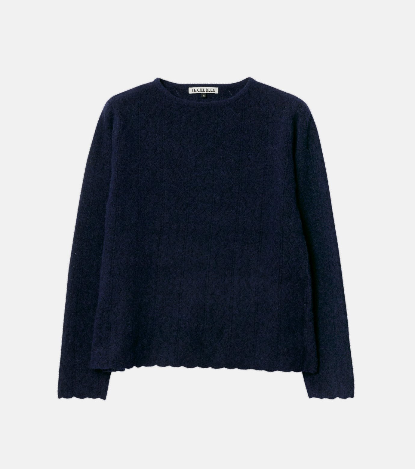 ル シェル ブルー - LE CIEL BLEU | Lace Knit A-line | RESTIR リステア
