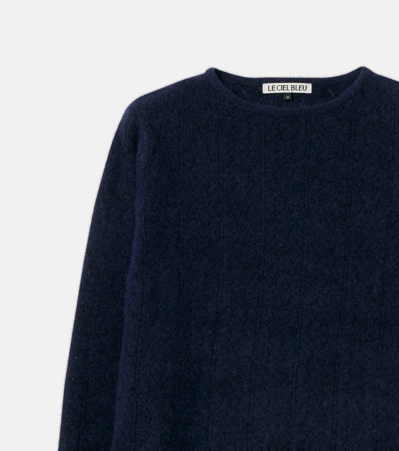 ル シェル ブルー - LE CIEL BLEU | Lace Knit A-line | RESTIR リステア
