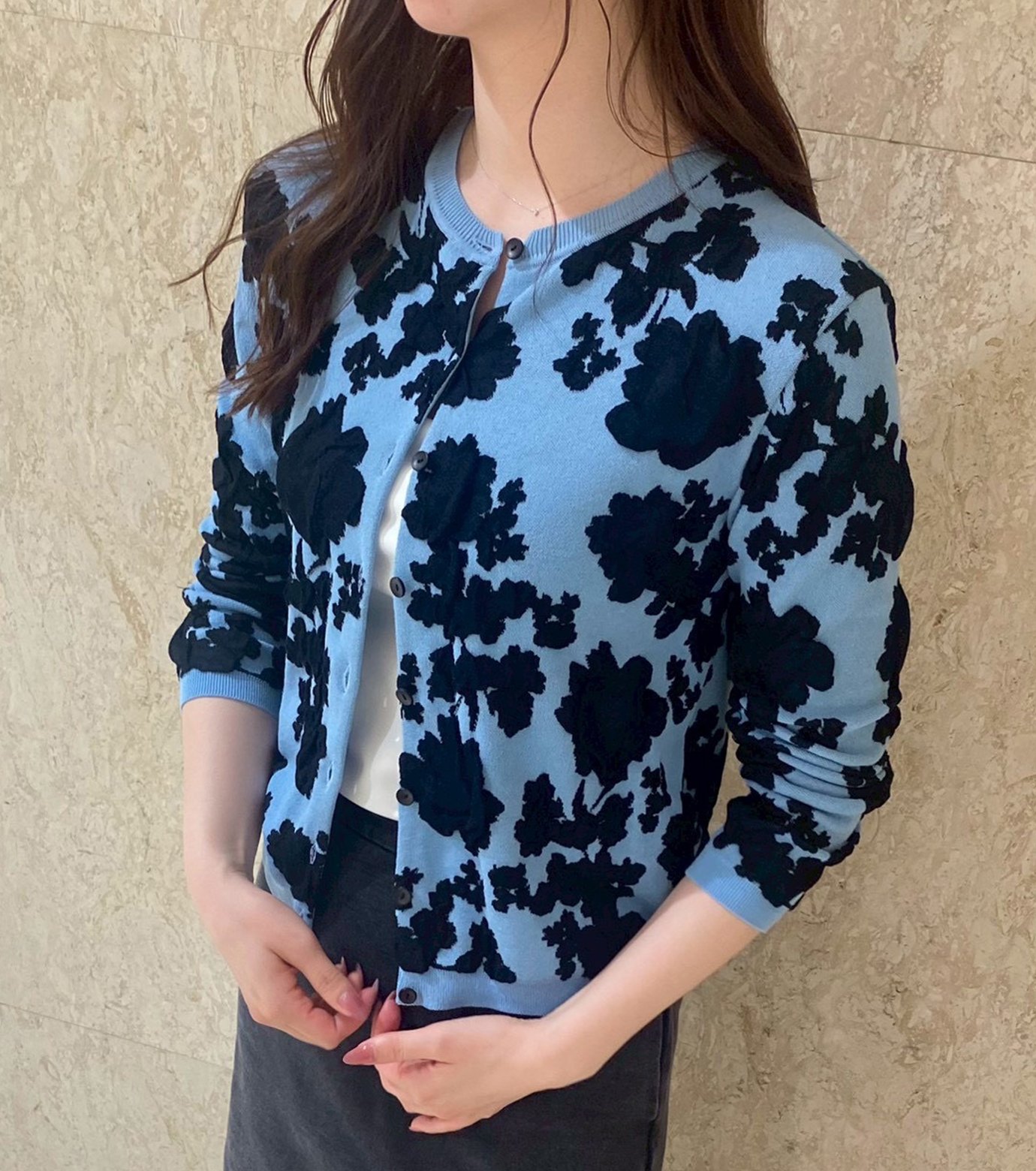 ル シェル ブルー - LE CIEL BLEU | Flower Jacquard | RESTIR リステア