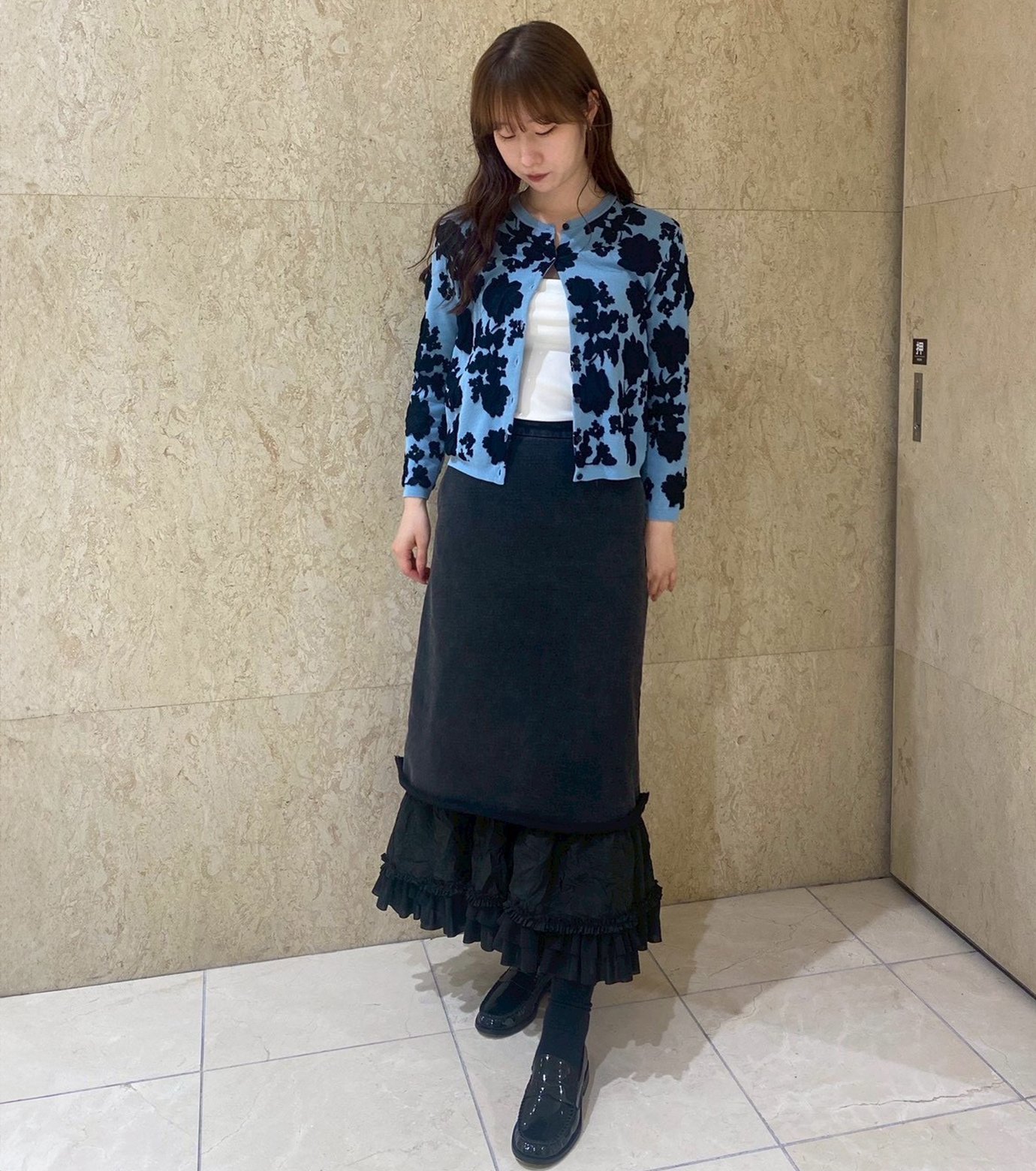ル シェル ブルー - LE CIEL BLEU | Flower Jacquard | RESTIR リステア