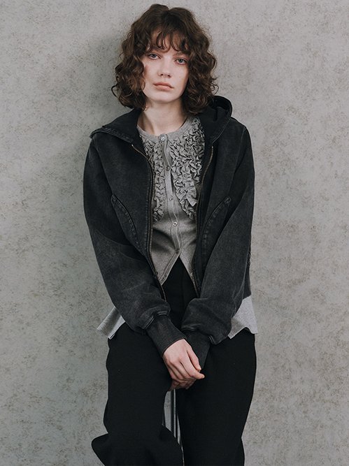 ル シェル ブルー - LE CIEL BLEU | Frill Detail Jersey | RESTIR