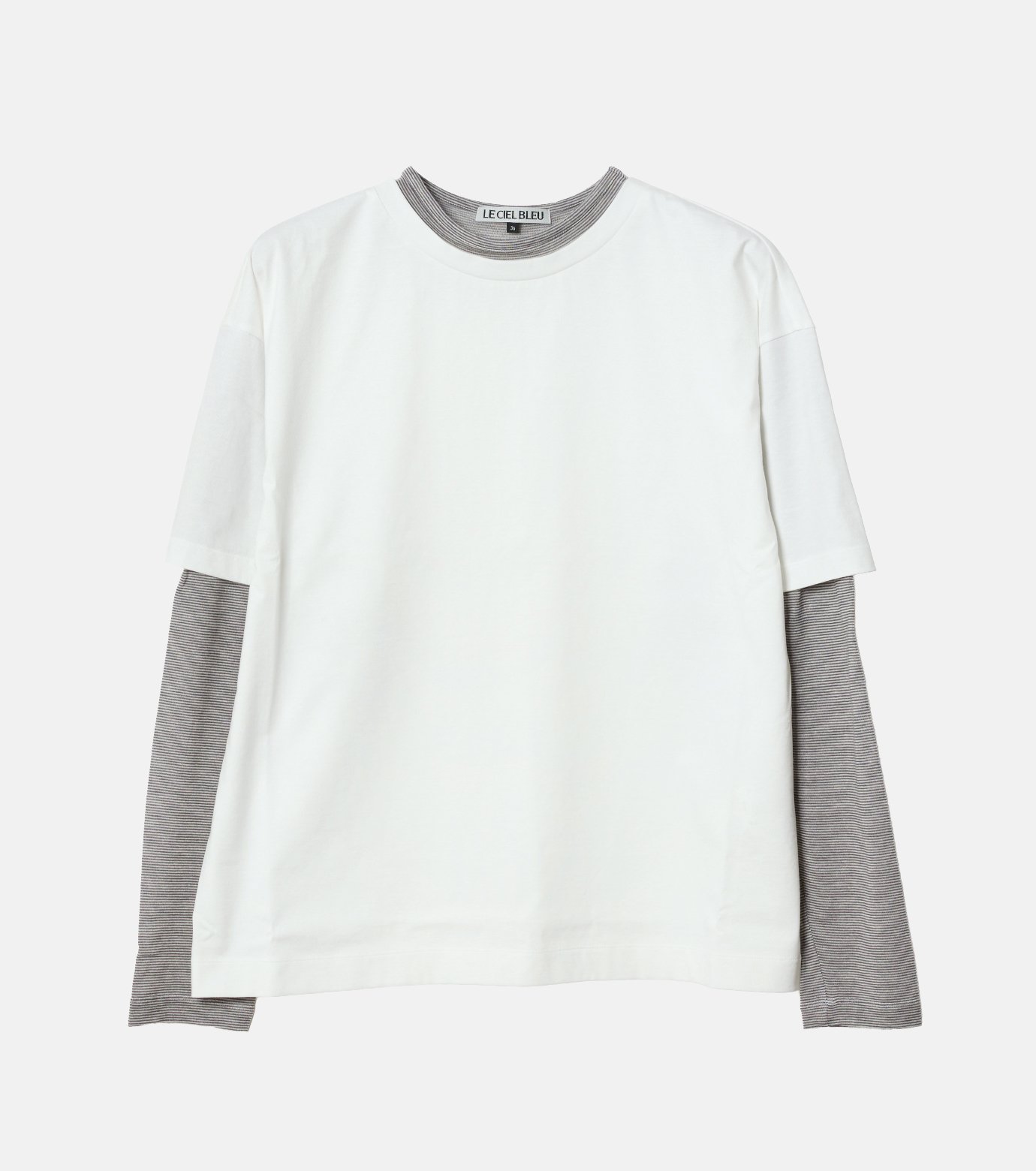 ル シェル ブルー - LE CIEL BLEU | Mock-Layer LS T-Shirt-Off 
