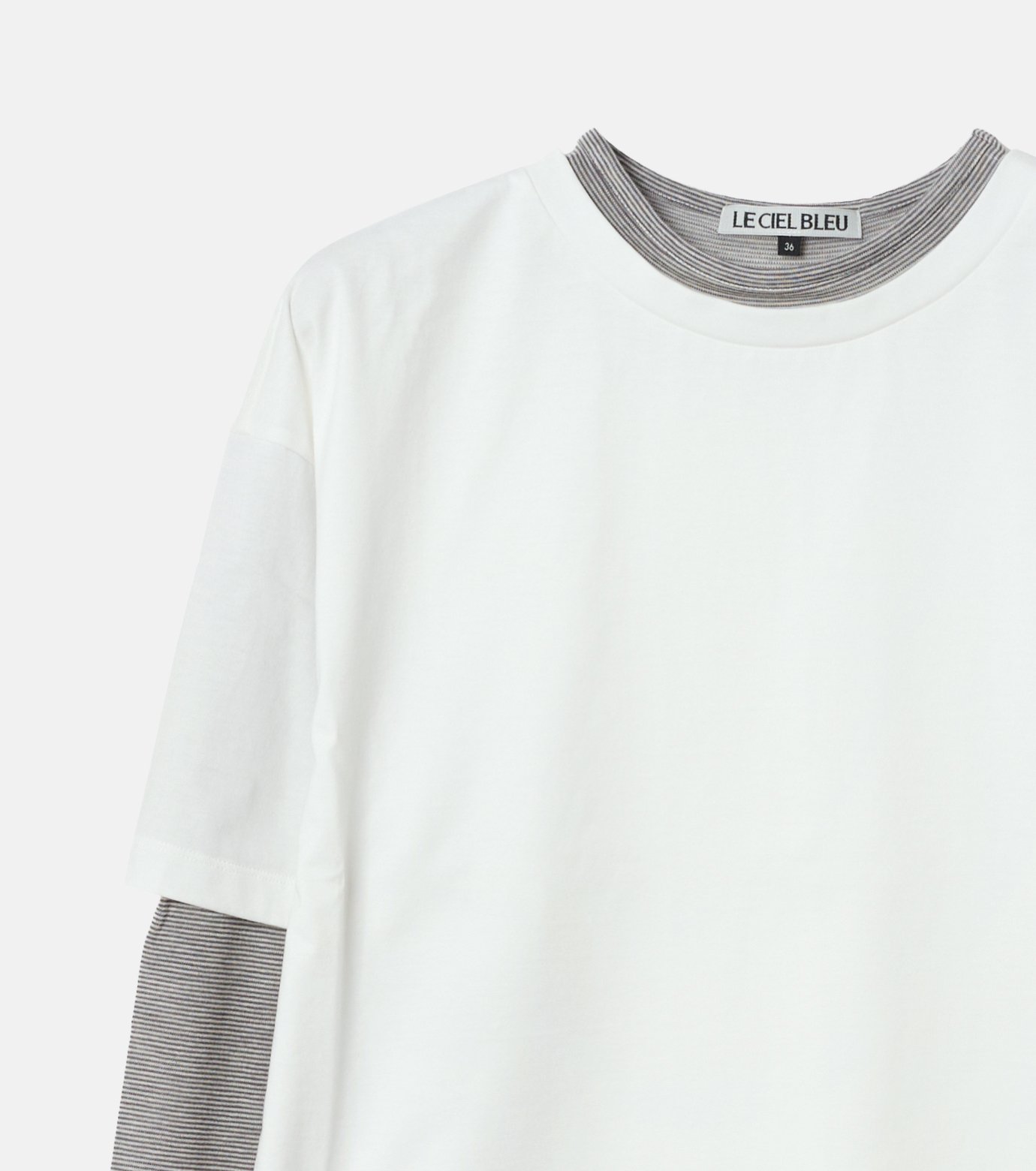ル シェル ブルー - LE CIEL BLEU | Mock-Layer LS T-Shirt-Off 