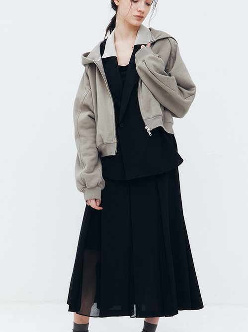 LECIELBLUE Les Petits Basics フーディー ル シェル ブルー - LE CIEL BLEU | 【セットアップ対応】Cropped