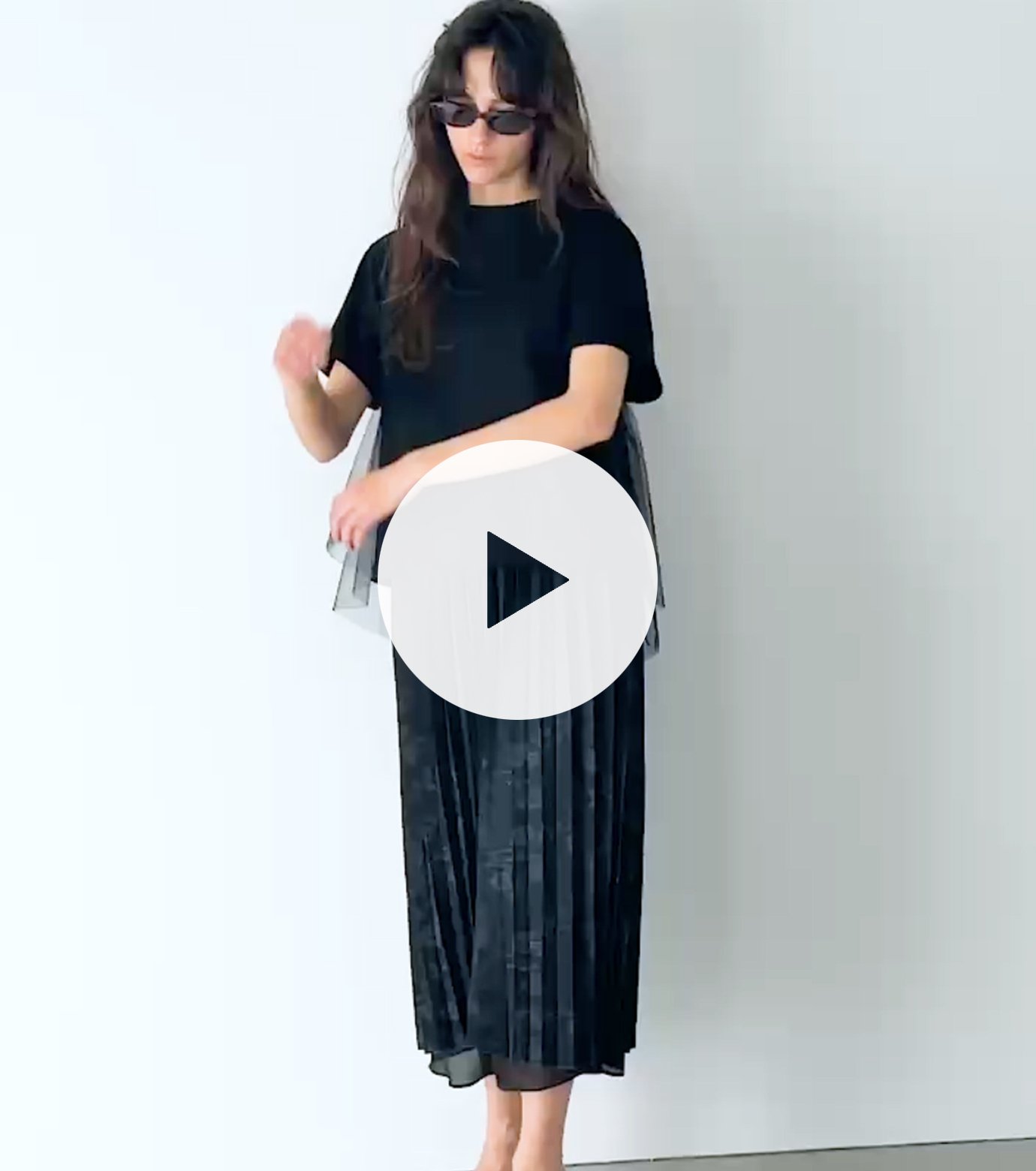 LE CIEL BLEU レースコンビTee Tシャツ　ルシェルブルー ル シェル ブルー - LE CIEL BLEU | Tulle Panel A-Line | RESTIR リステア