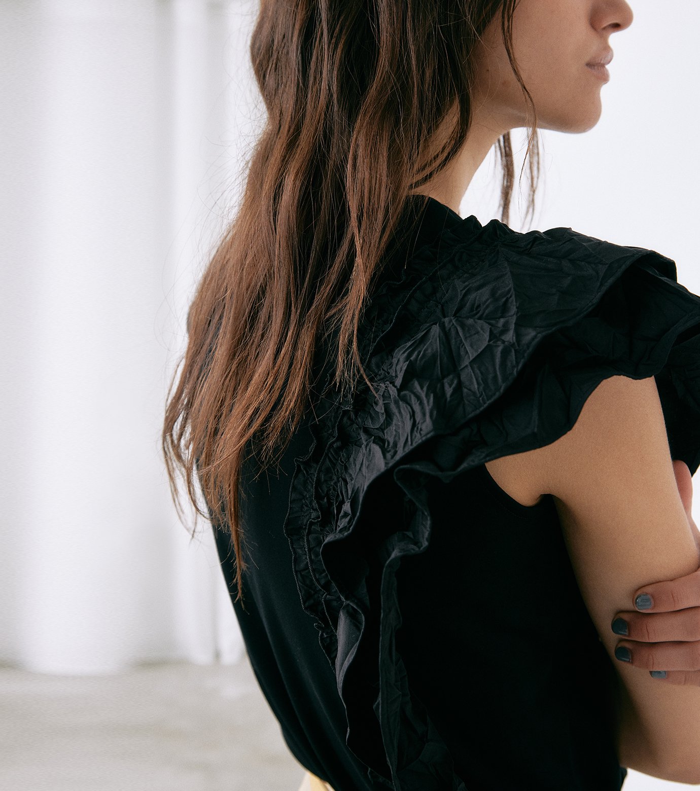 ル シェル ブルー - LE CIEL BLEU | Ruffle Detail Sleeveless