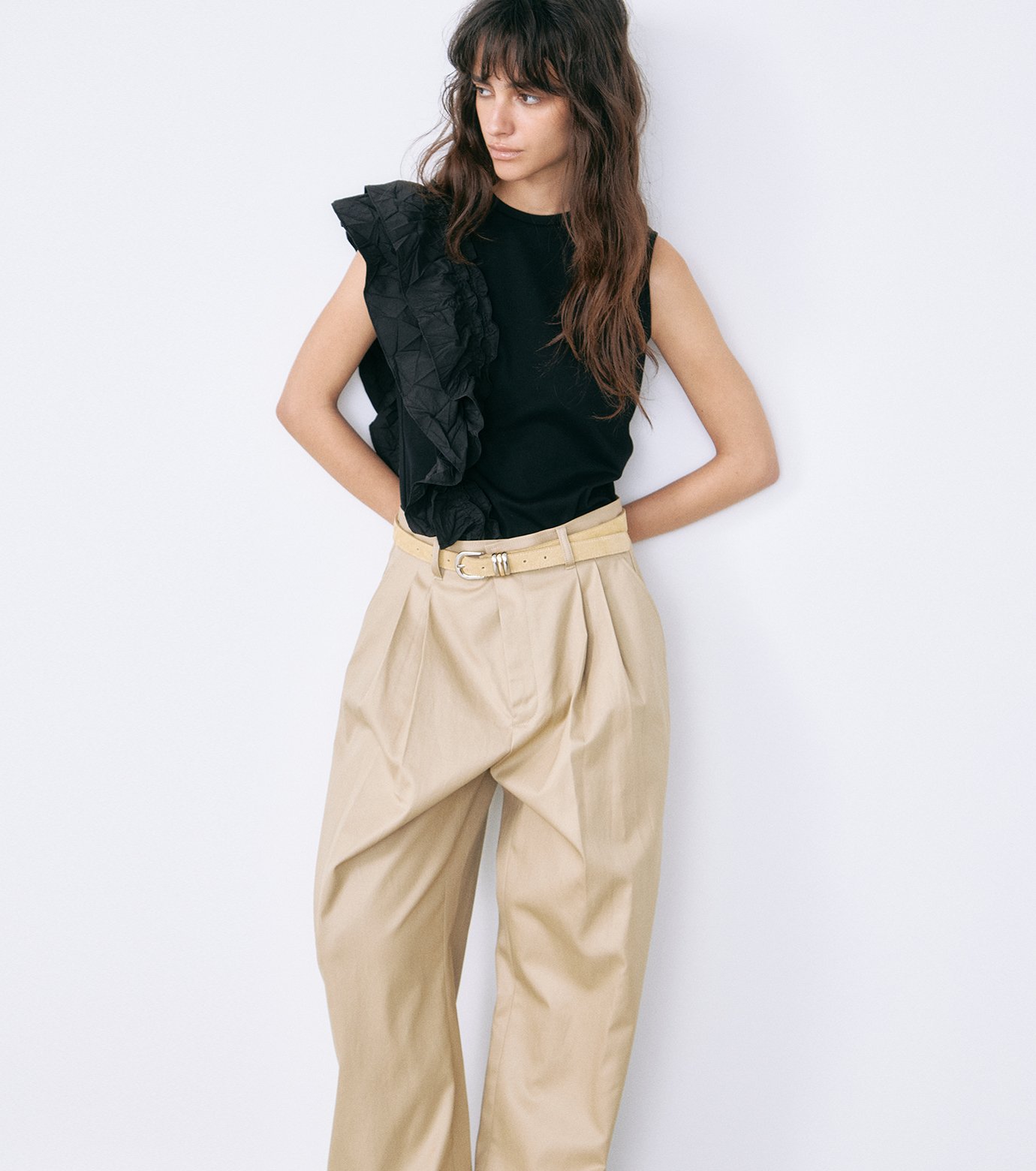 ル シェル ブルー - LE CIEL BLEU | Ruffle Detail Sleeveless