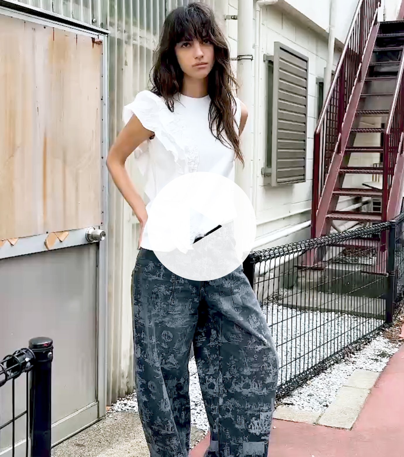 ル シェル ブルー - LE CIEL BLEU | Ruffle Detail Sleeveless