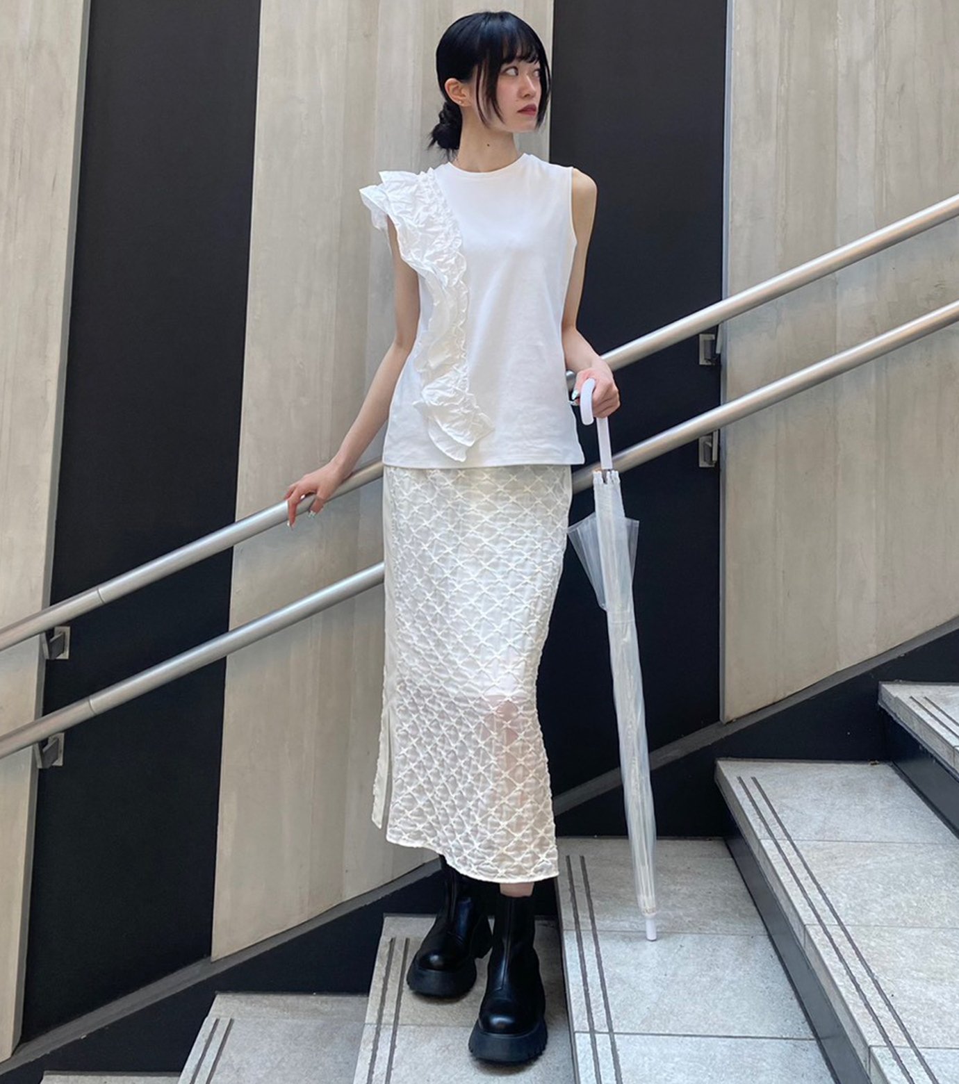 ル シェル ブルー - LE CIEL BLEU | Ruffle Detail Sleeveless