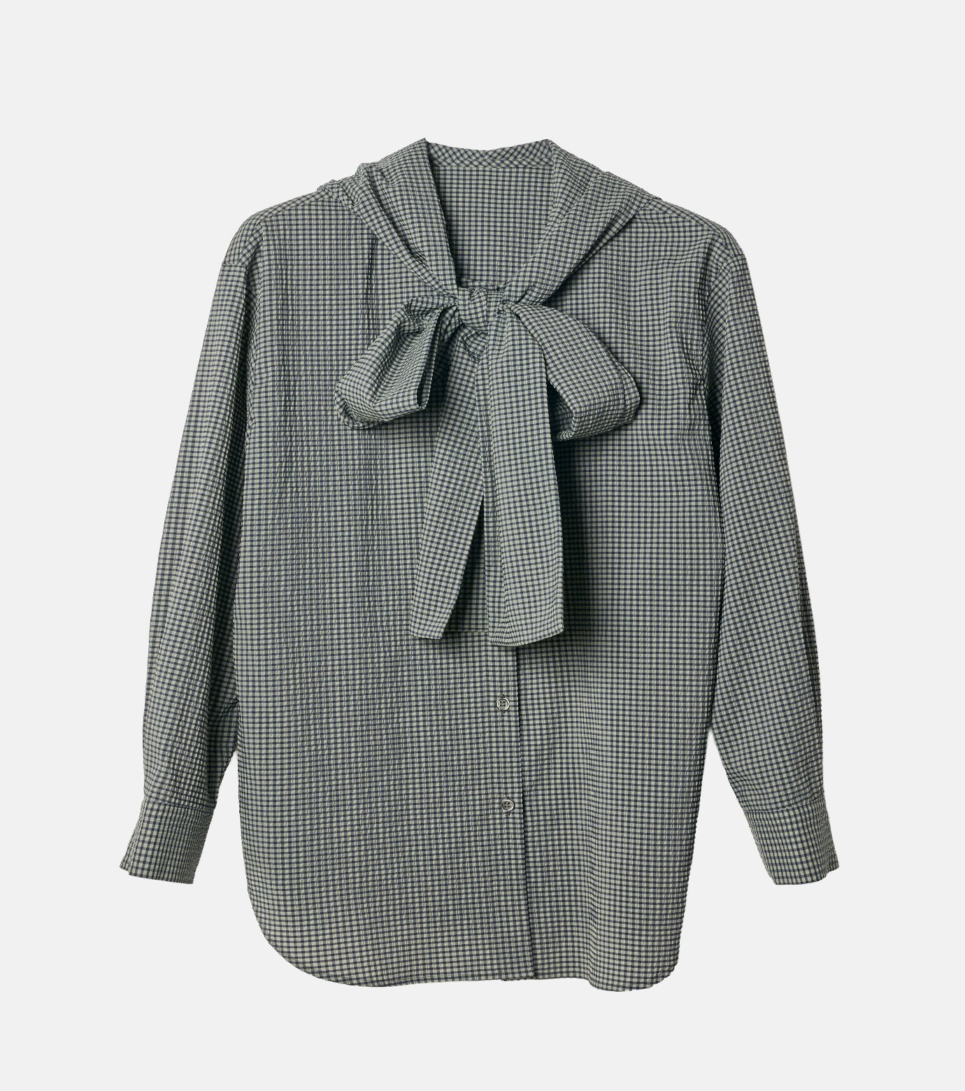 ル シェル ブルー - LE CIEL BLEU | 【洗える】Gingham Check Hooded
