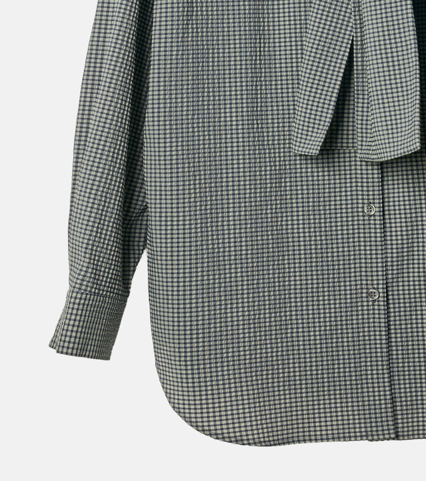 ル シェル ブルー - LE CIEL BLEU | 【洗える】Gingham Check Hooded