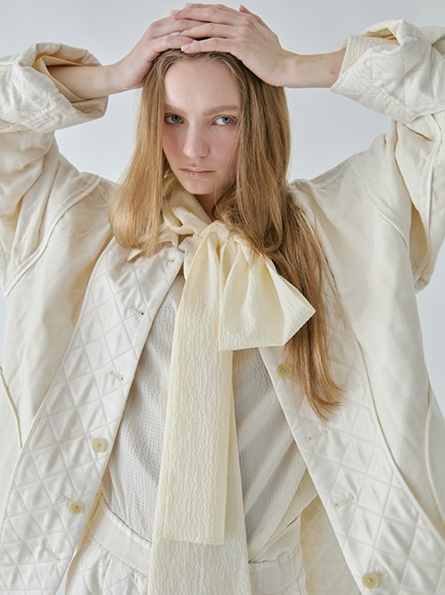 ル シェル ブルー - LE CIEL BLEU | 【洗える】Gingham Check Hooded