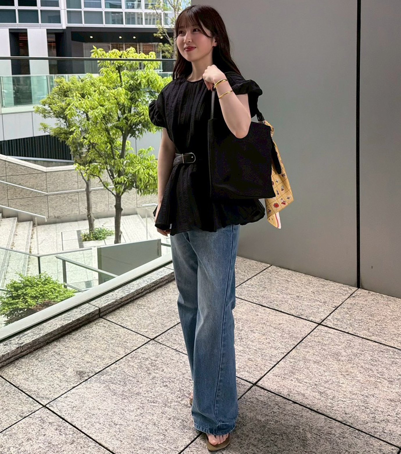 ル シェル ブルー - LE CIEL BLEU | Jacquard Peplum | RESTIR リステア