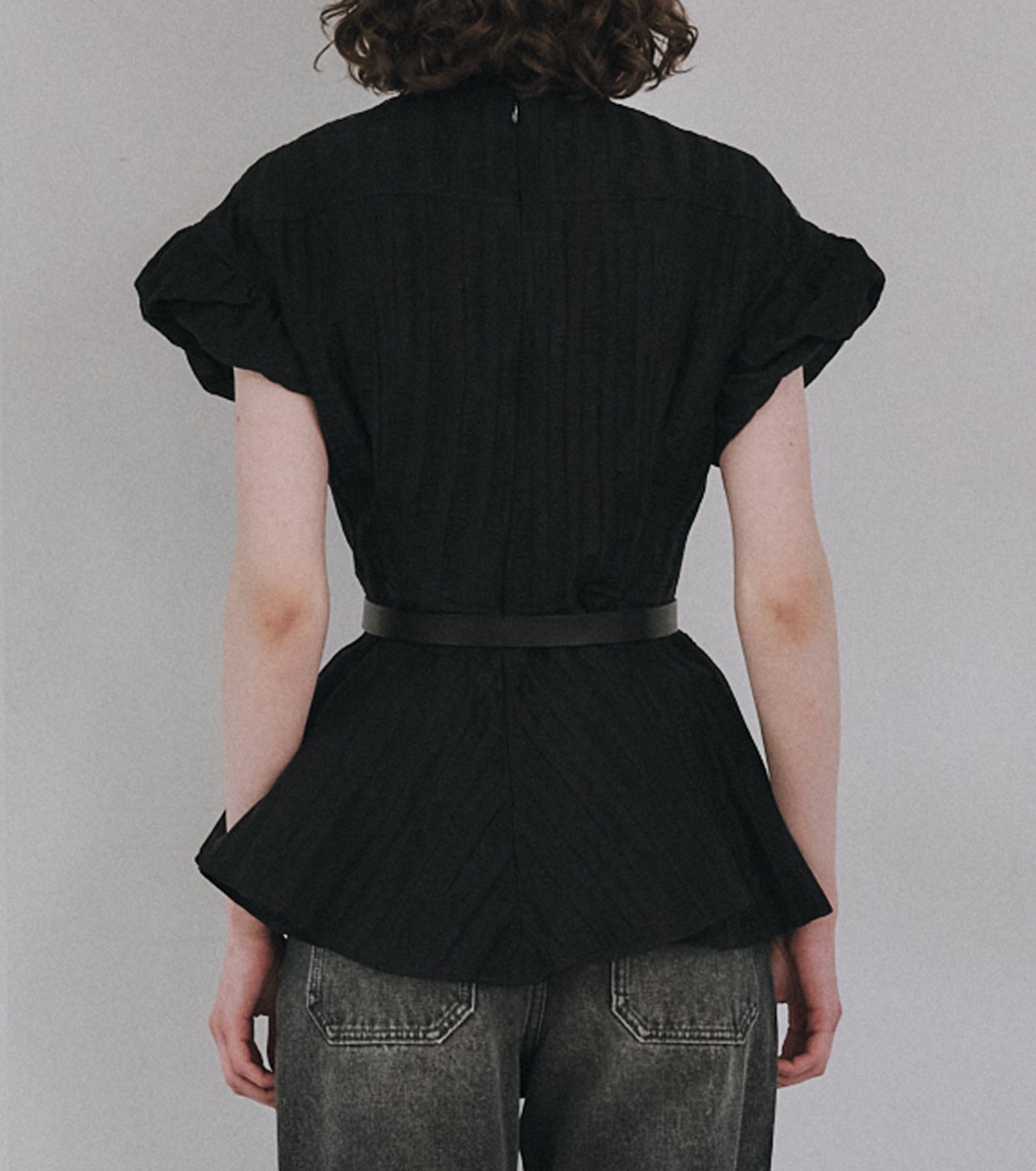 ル シェル ブルー - LE CIEL BLEU | Jacquard Peplum | RESTIR リステア
