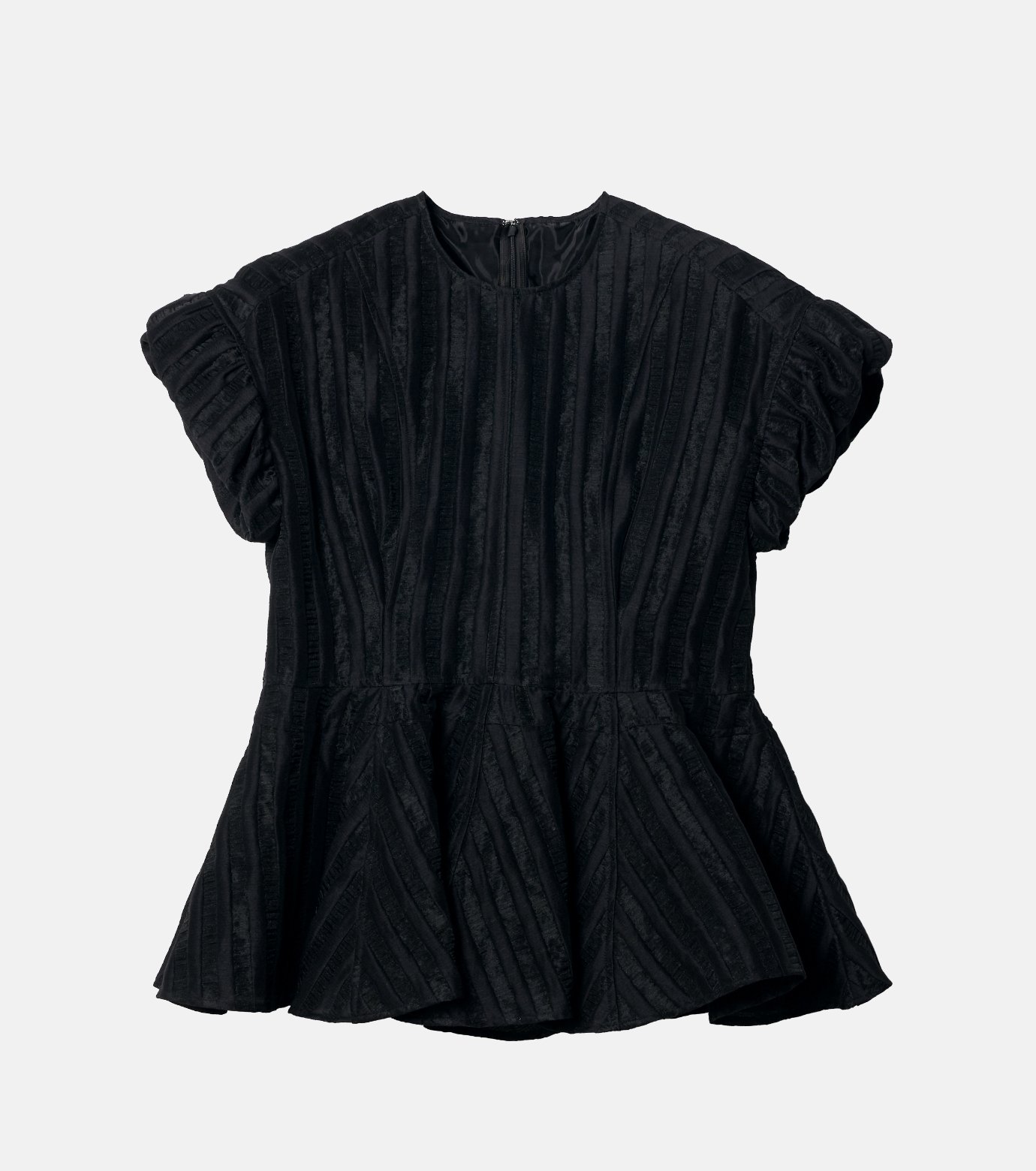 ル シェル ブルー - LE CIEL BLEU | Jacquard Peplum | RESTIR リステア