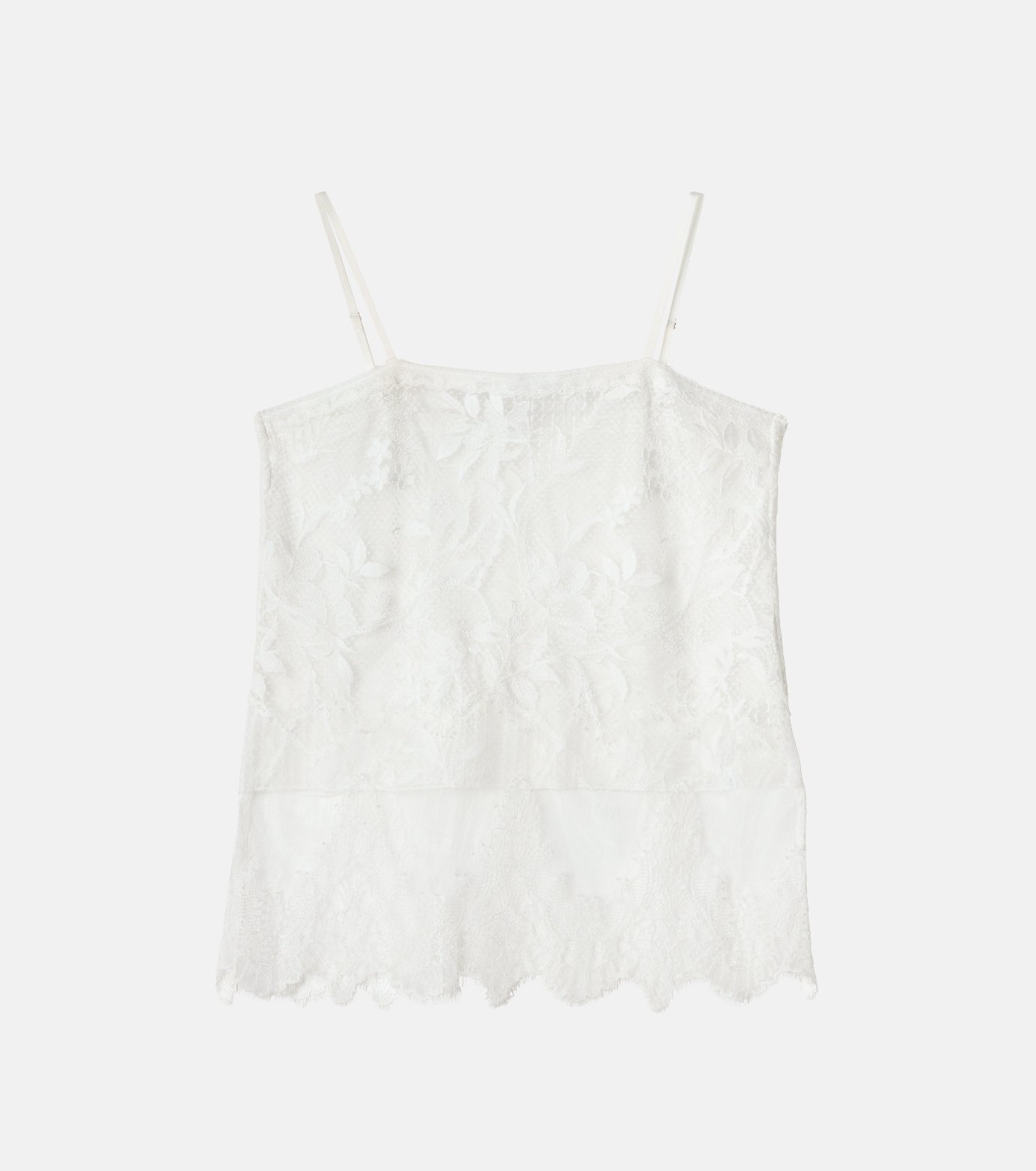 ル シェル ブルー - LE CIEL BLEU | Lace Cami Top-White-36の通販