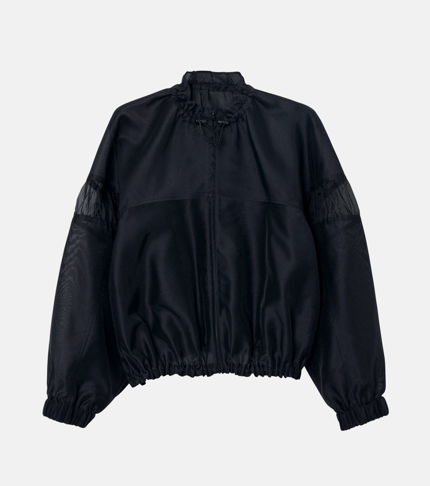 ル シェル ブルー - LE CIEL BLEU | Mixed-Material Zip-Up | RESTIR