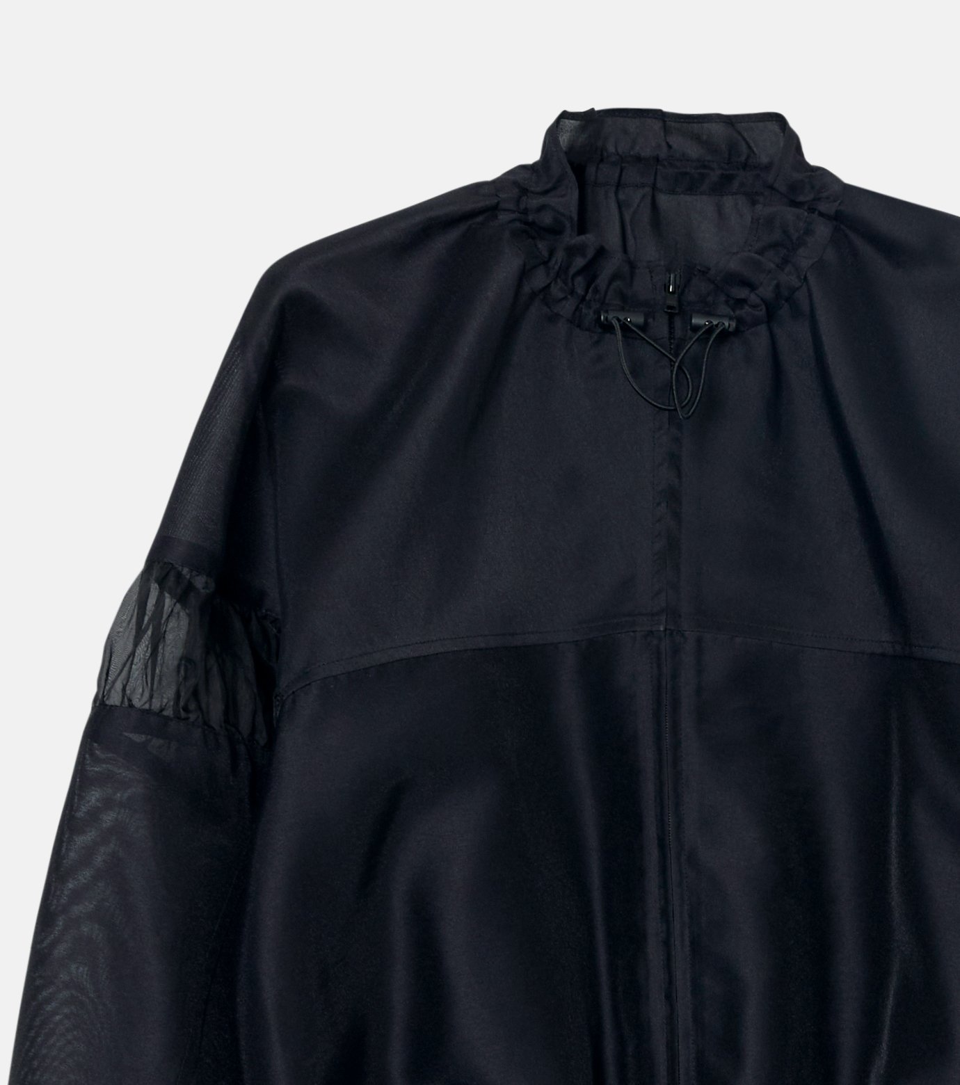 ル シェル ブルー - LE CIEL BLEU | Mixed-Material Zip-Up | RESTIR
