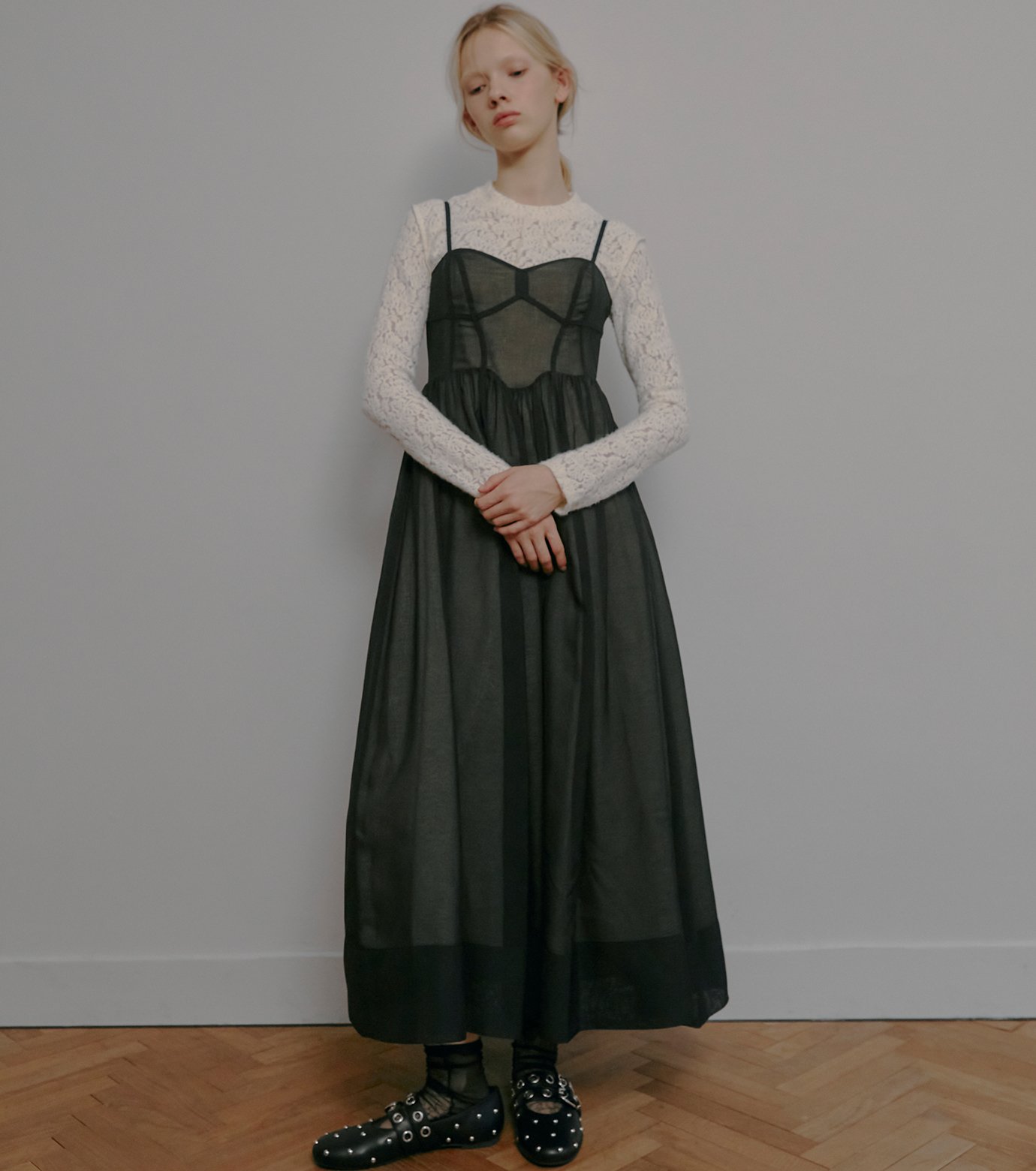ル シェル ブルー - LE CIEL BLEU | Sheer Organza Bustier | RESTIR
