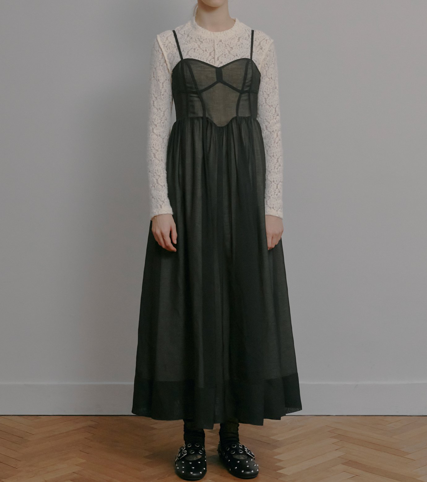 ル シェル ブルー - LE CIEL BLEU | Sheer Organza Bustier | RESTIR