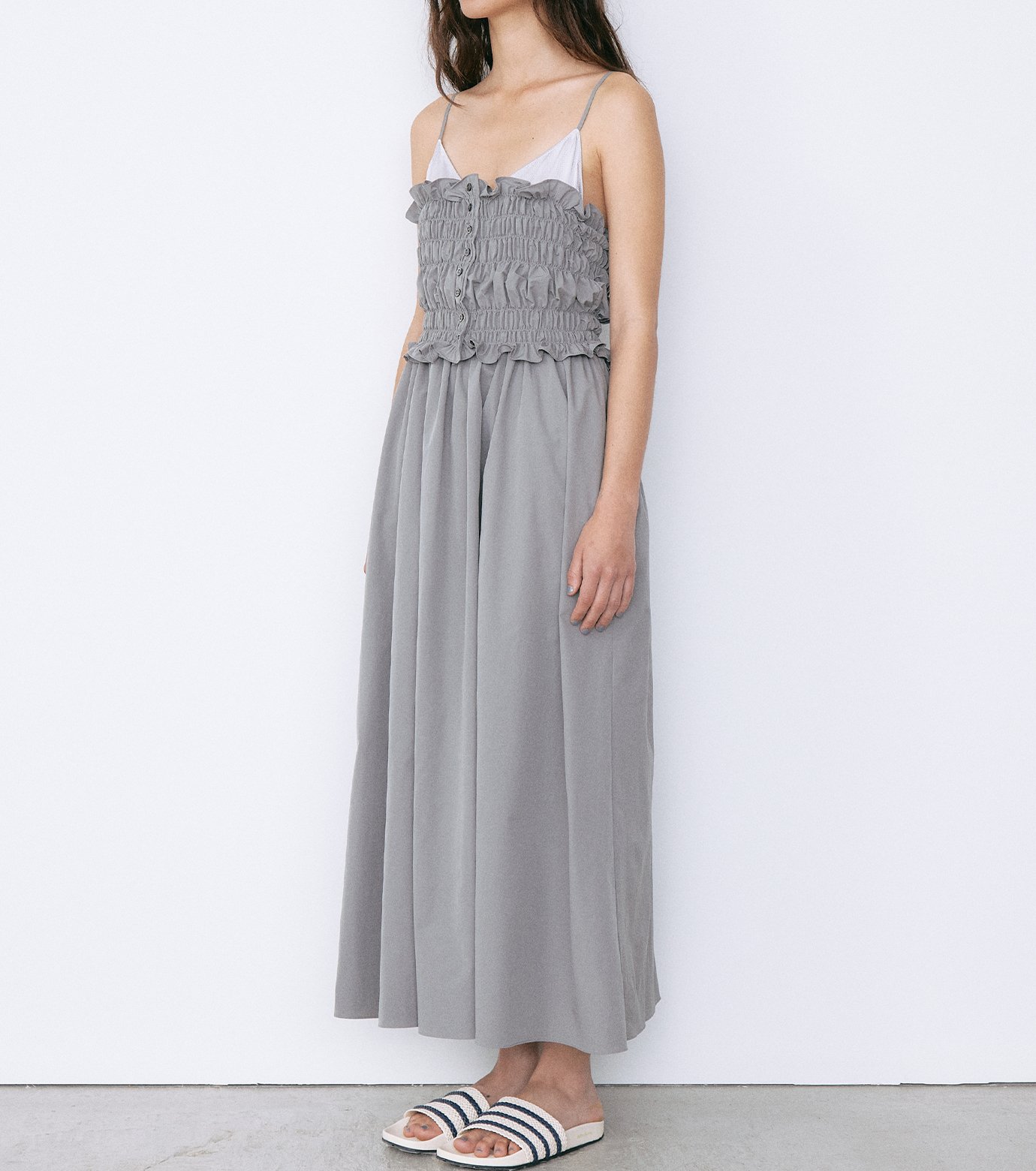 ル シェル ブルー - LE CIEL BLEU | Shirred Bodice Cami | RESTIR