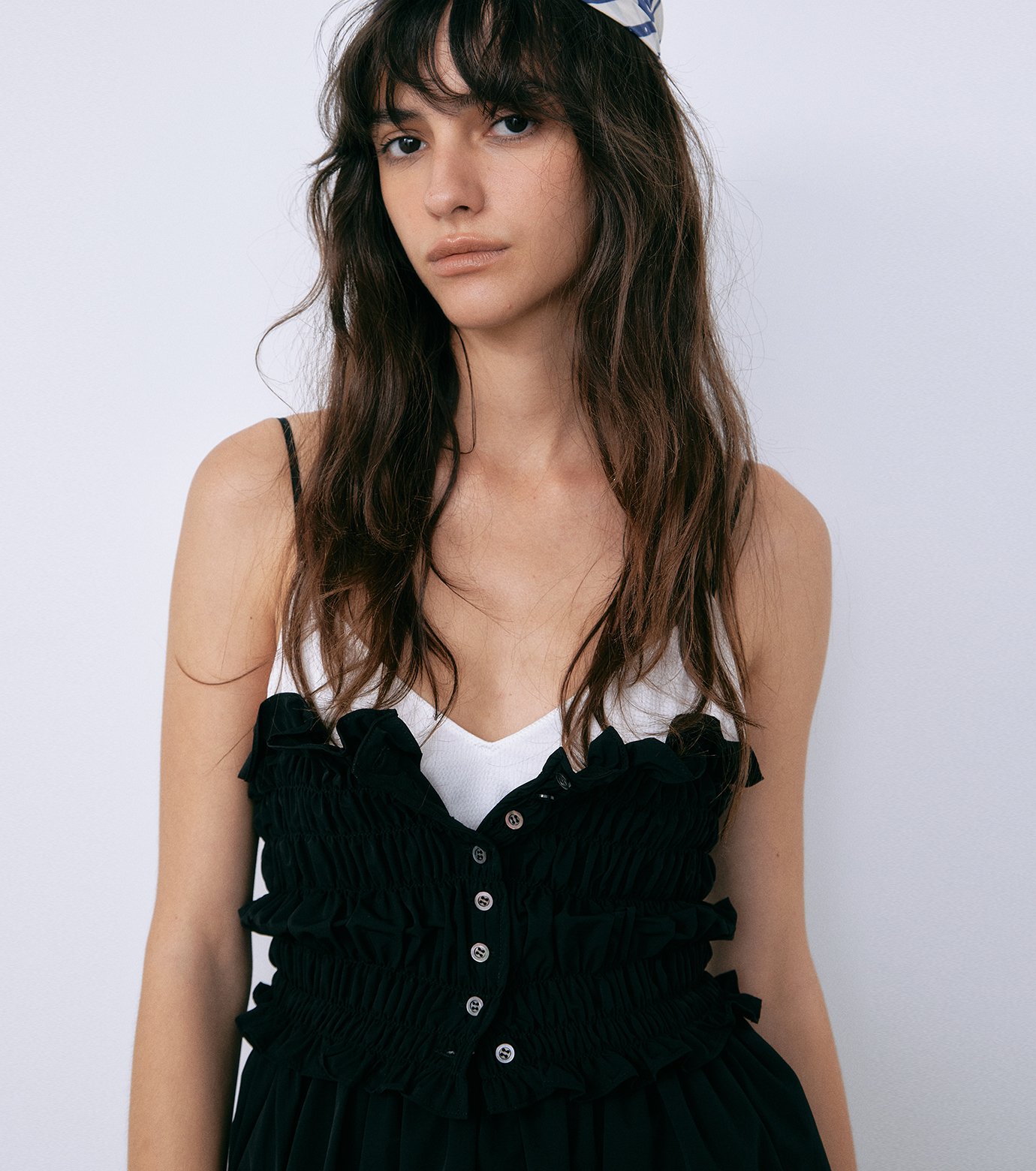 ル シェル ブルー - LE CIEL BLEU | Shirred Bodice Cami | RESTIR