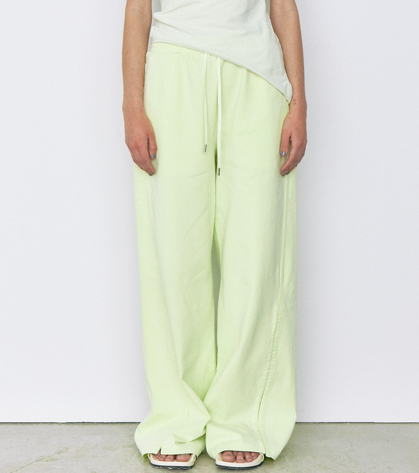 LE CIEL BLEU - LE CIEL BLEU　ルシェルブルー　スウェット　ライトグリーン ル シェル ブルー - LE CIEL BLEU | Track Pants-Light | RESTIR リステア