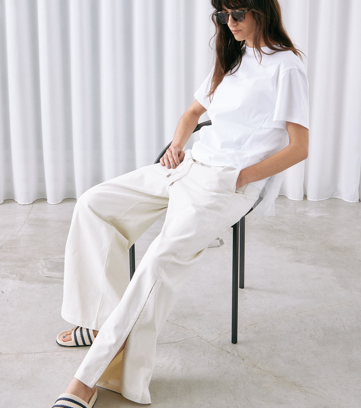 ル シェル ブルー - LE CIEL BLEU | Track Pants-Off White-36の通販 