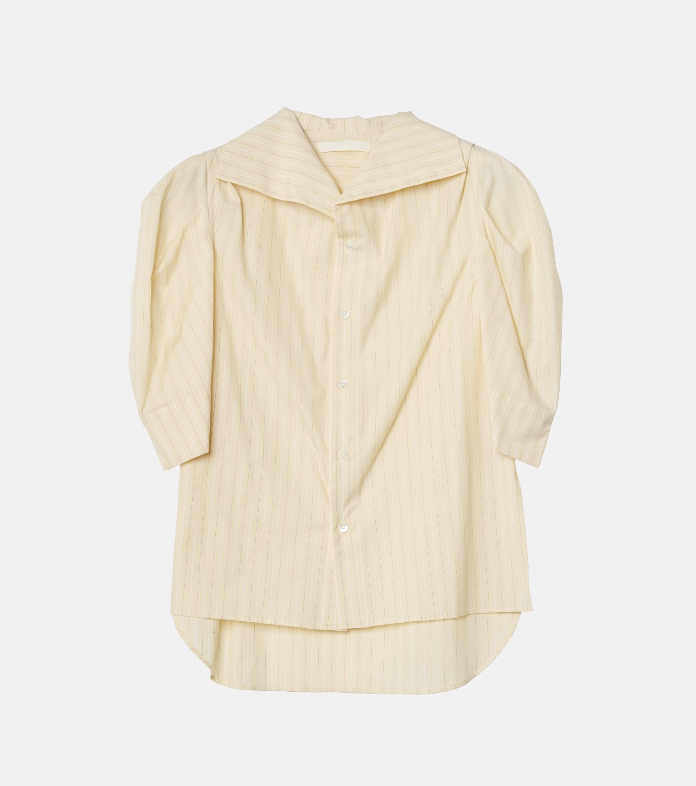 アイレネ - IRENENNE | Tuck-Sleeve Short Sleeve Shirt-Light 