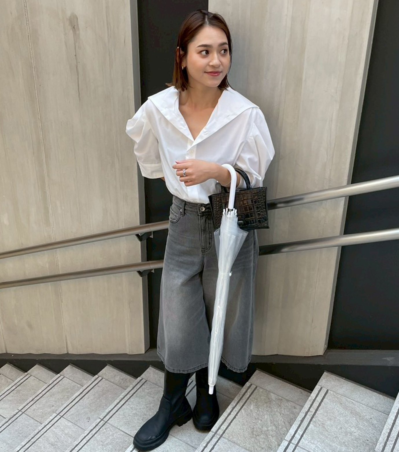 アイレネ - IRENENNE | Tuck-Sleeve Short Sleeve | RESTIR リステア