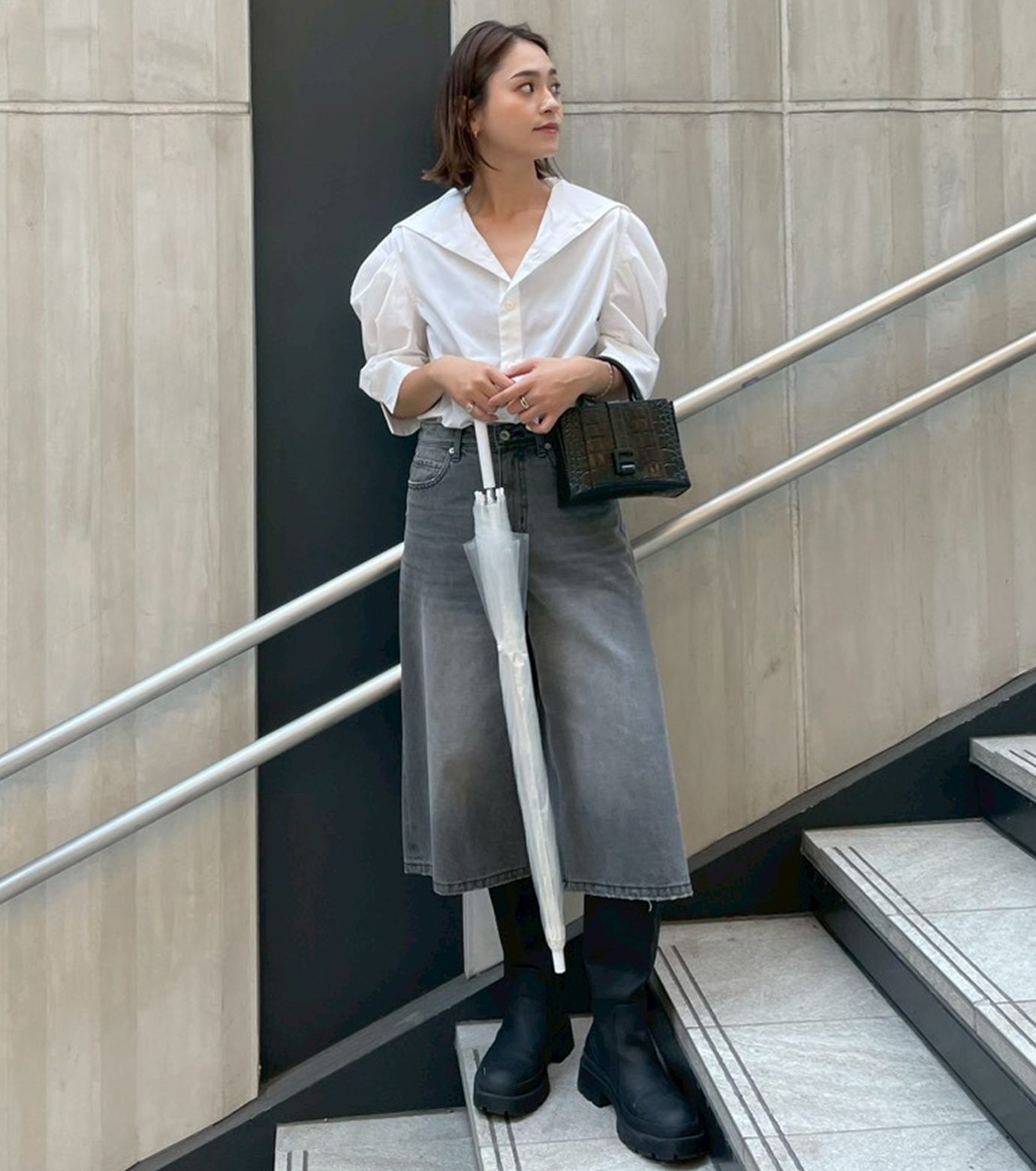 アイレネ - IRENENNE | Tuck-Sleeve Short Sleeve | RESTIR リステア