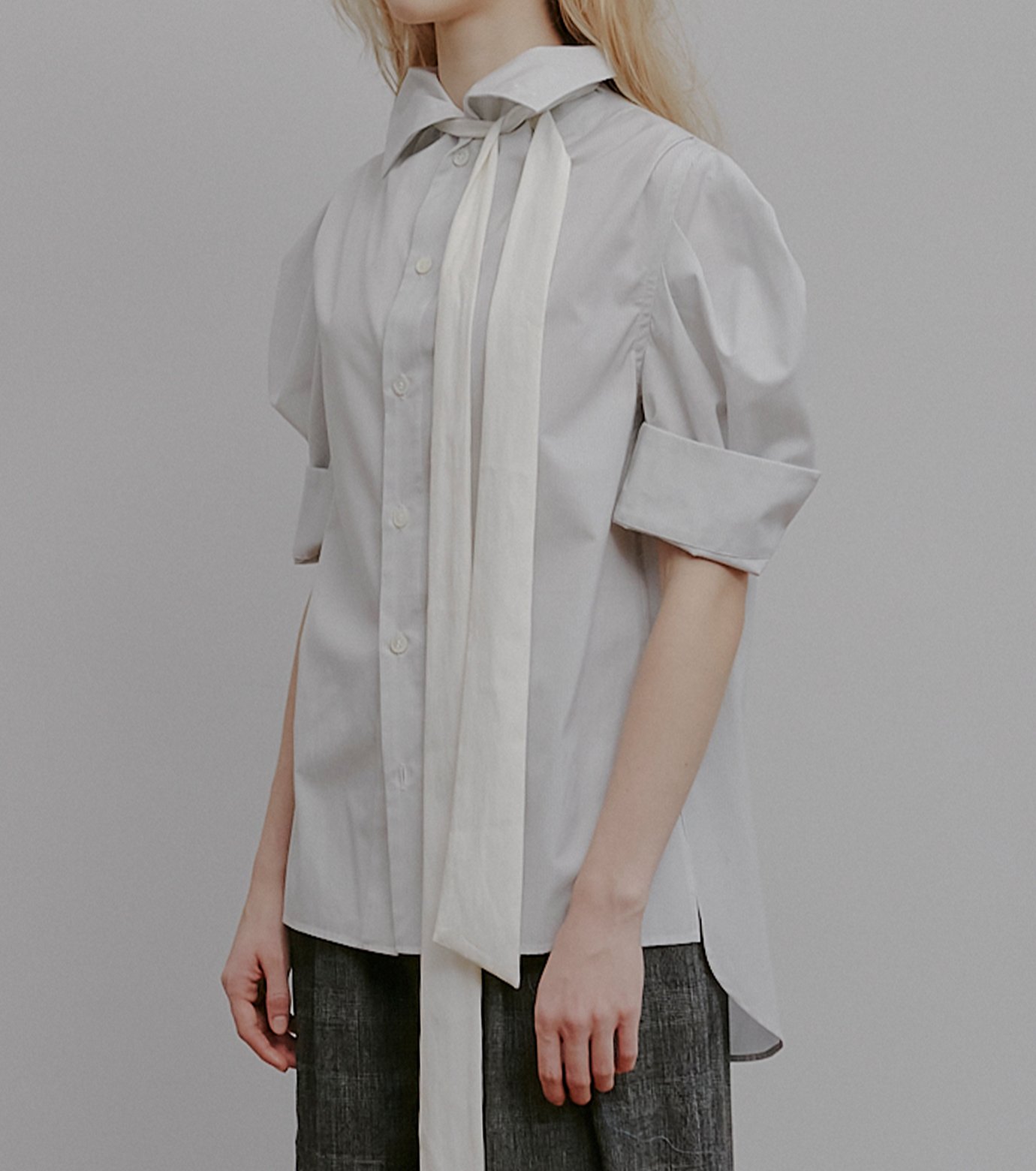 アイレネ - IRENENNE | Tuck-Sleeve Short Sleeve | RESTIR リステア