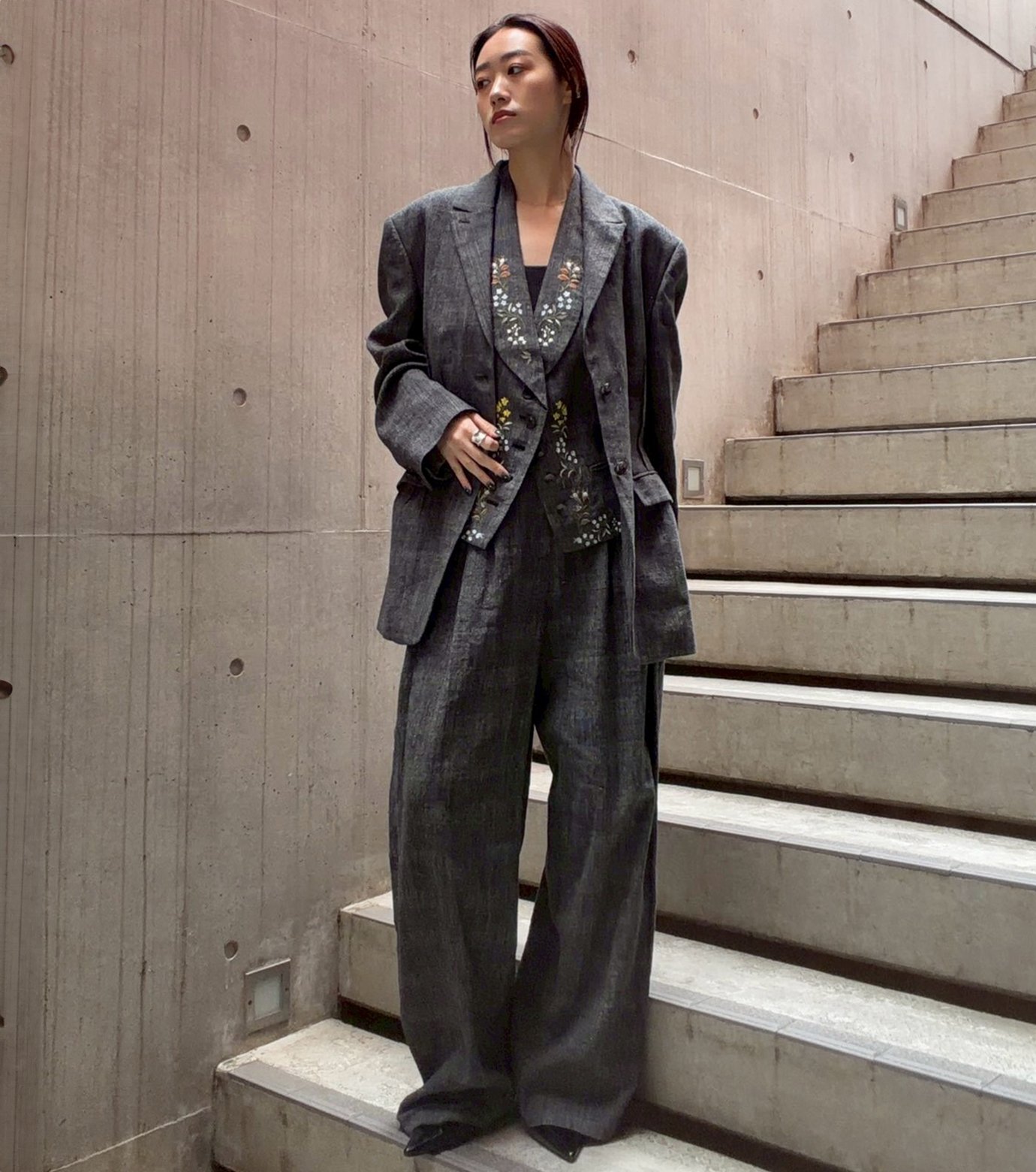 アイレネ - IRENENNE | 【セットアップ対応】Jacquard Tuck-Detail