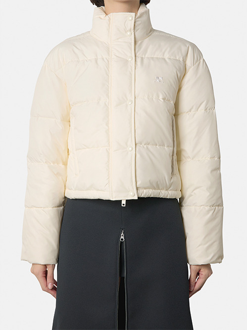 【関税送料込】☆COURREGES☆NYLON PUFFER JACKET Black Insulated Puffer Jacket by Courrèges on Sale