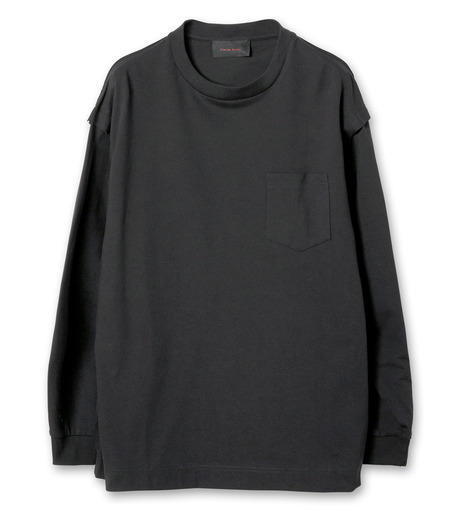 新品　Simone Rocha パール パッチワーク ロングTシャツ L 黒 新品 Simone Rocha パール パッチワーク ロングTシャツ L 黒