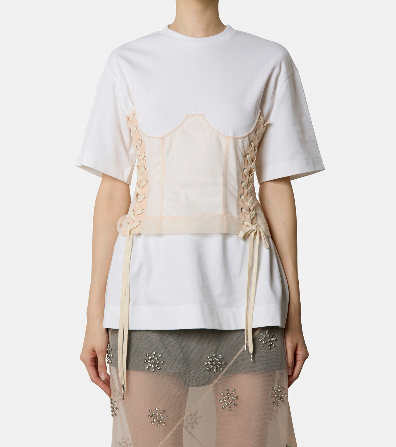 シモーン ロシャ - Simone Rocha | Boxy T-shirt w/Corset